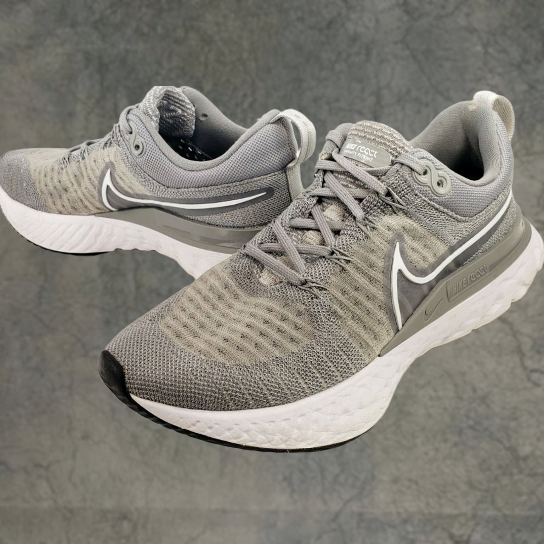 Nike Nike React Infinity Run Flyknit 2 Particle Gray 2021 Women's 8M 39EU Sneaker Size US 8 / IT 38 - 1 Thumbnail