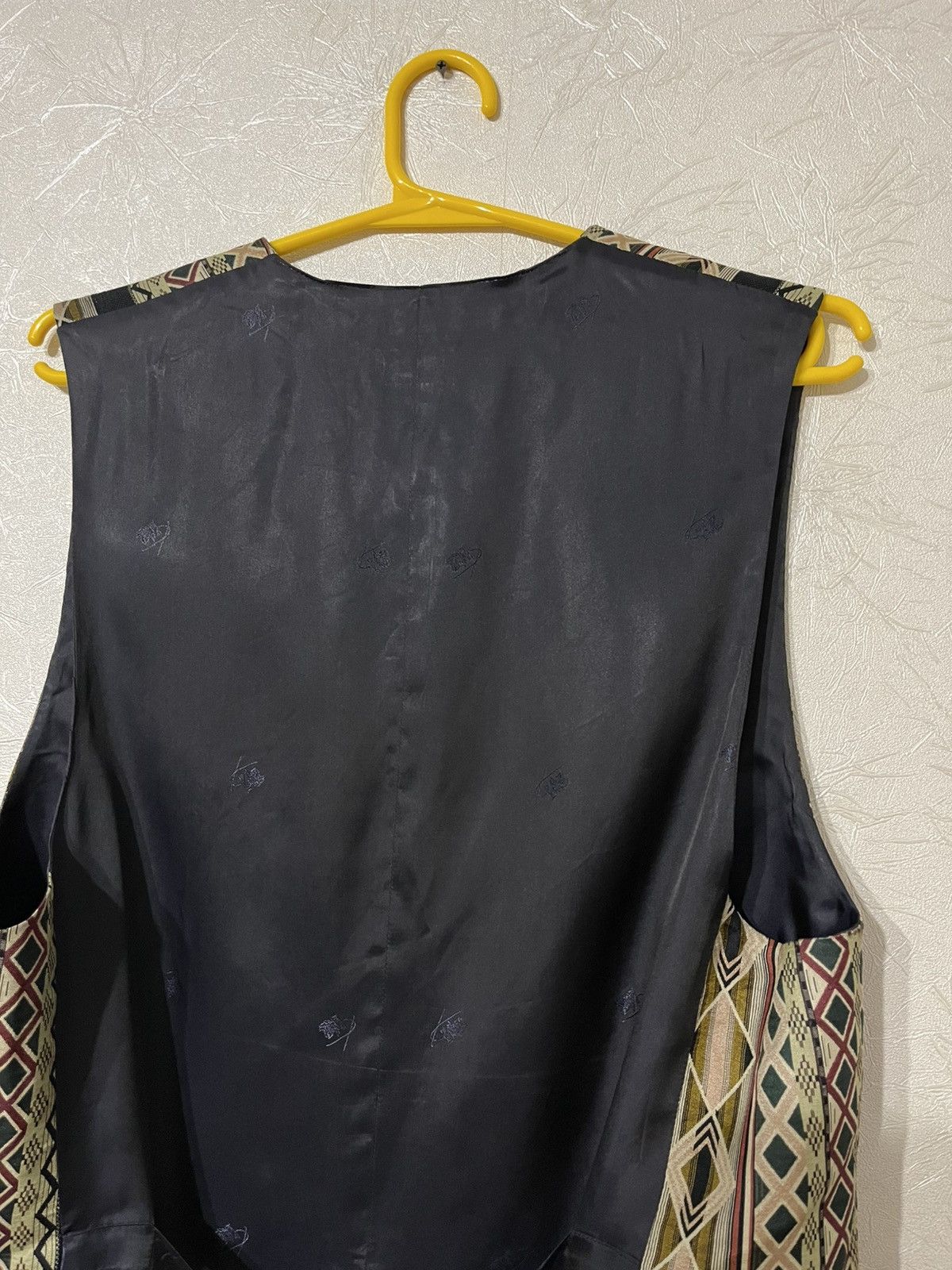 Kenzo Kenzo Homme Vintage 100% Silk Pattern Vest Made in France Size 46R - 6 Thumbnail