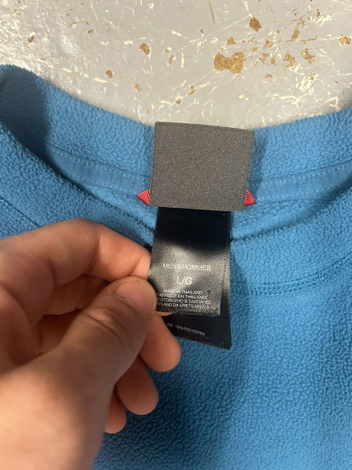 The North Face × Vintage Crazy Vintage Y2K Essential Blue North Face Pullover Fleece Size US L / EU 52-54 / 3 - 2 Thumbnail