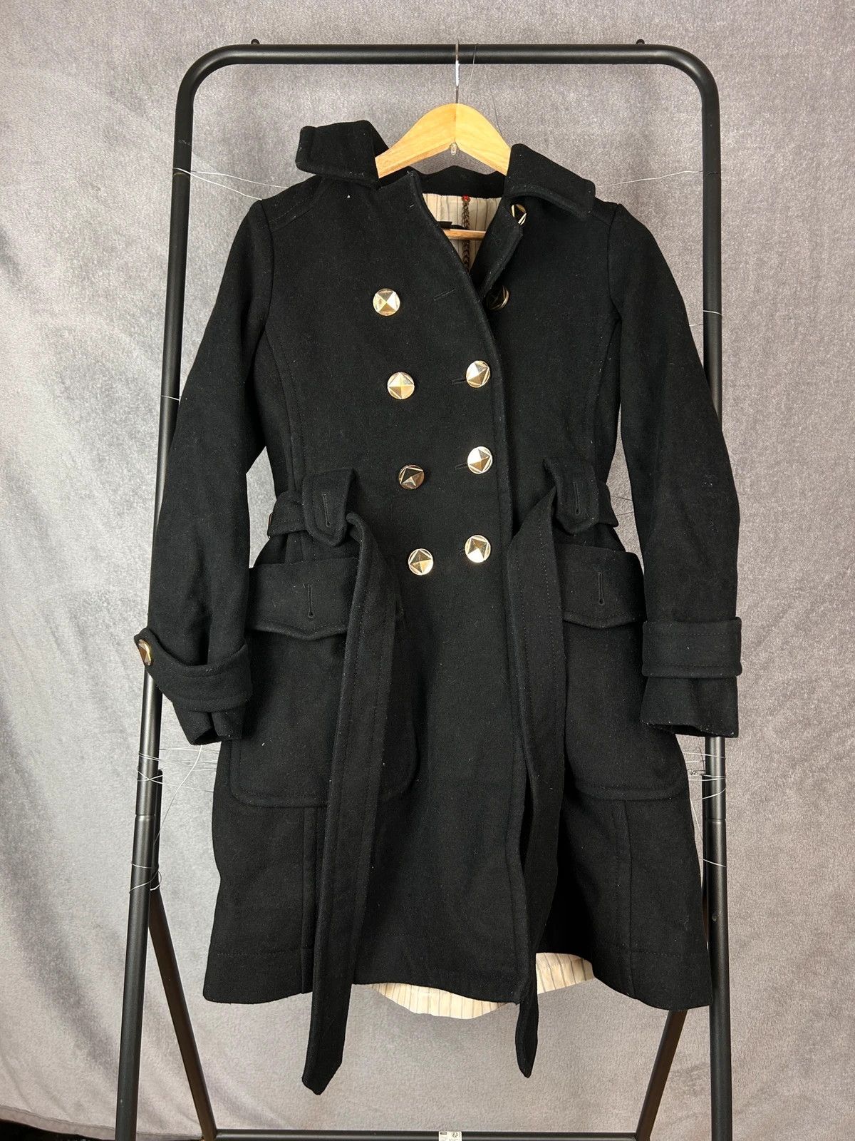 Designer × Marc Jacobs × Marc by Marc Jacobs Marc By Marc Jacobs black woolen coat with buttons Size XS / US 0-2 / IT 36-38 - 1 Thumbnail