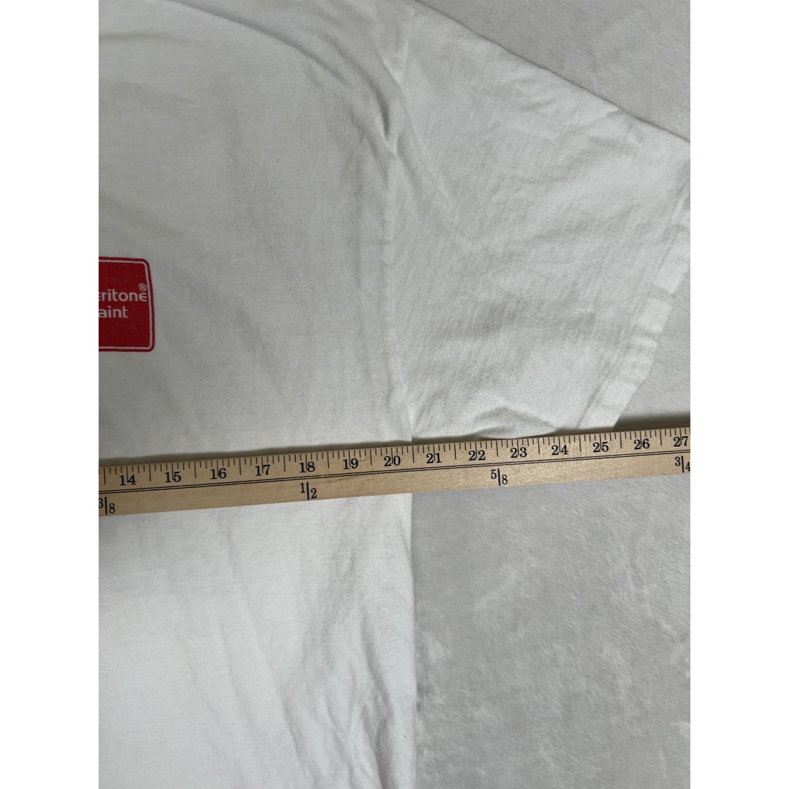 Hanes Vintage Ameritone Paint T-Shirt Mens Large White Great White Size US L / EU 52-54 / 3 - 7 Thumbnail