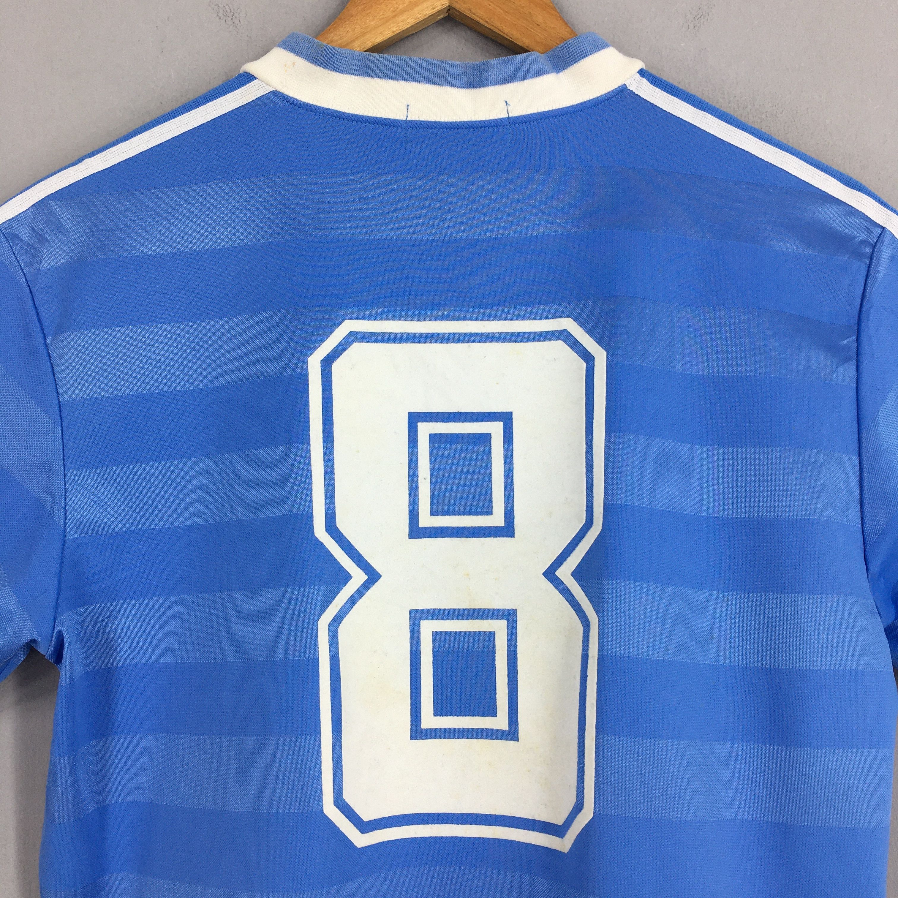 Adidas Vintage 90's Adidas Trefoil Blue Jersey Small Size US S / EU 44-46 / 1 - 7 Thumbnail
