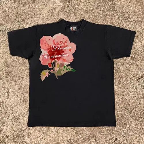 Other Floral print black street style t-shirt Size US M / EU 48-50 / 2 - 7 Thumbnail