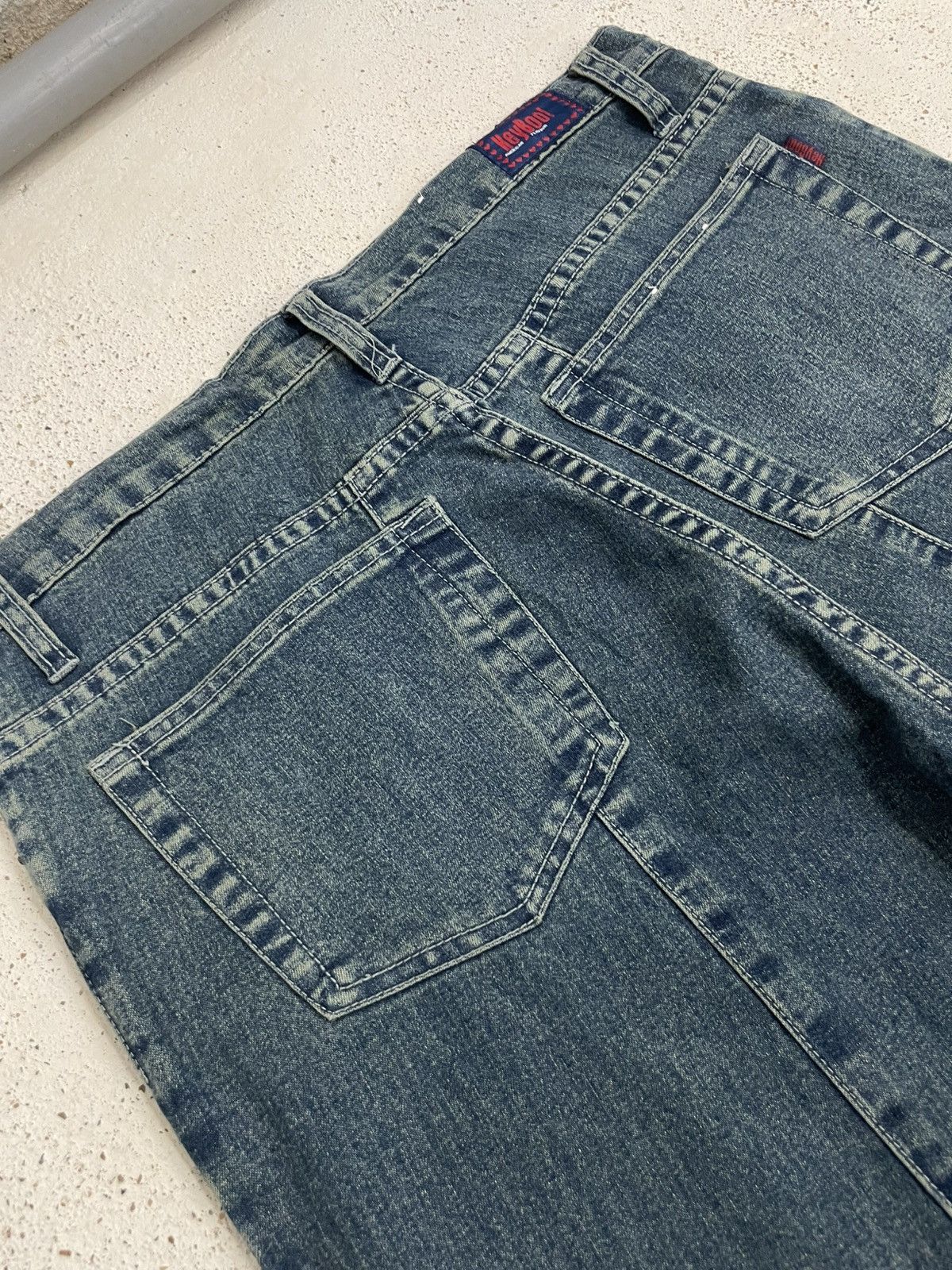 Japanese Brand Heyboo Tornado Mart Style Laces Flare Bow Denim Size US 32 / EU 48 - 15 Thumbnail