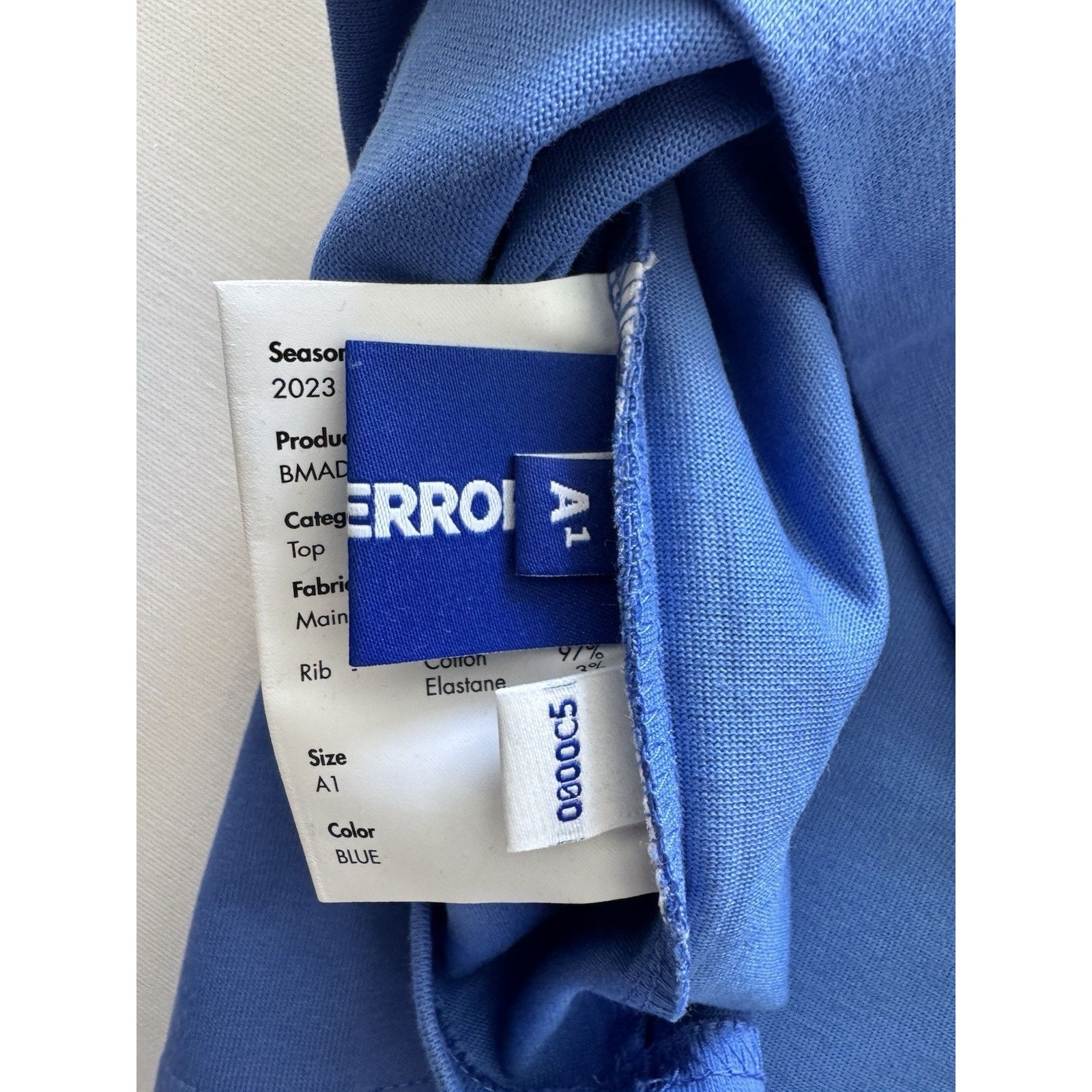 Ader Error ADER ERROR Blue Dancy T-Shirt Size A1 Blue NWT small Size US S / EU 44-46 / 1 - 7 Thumbnail