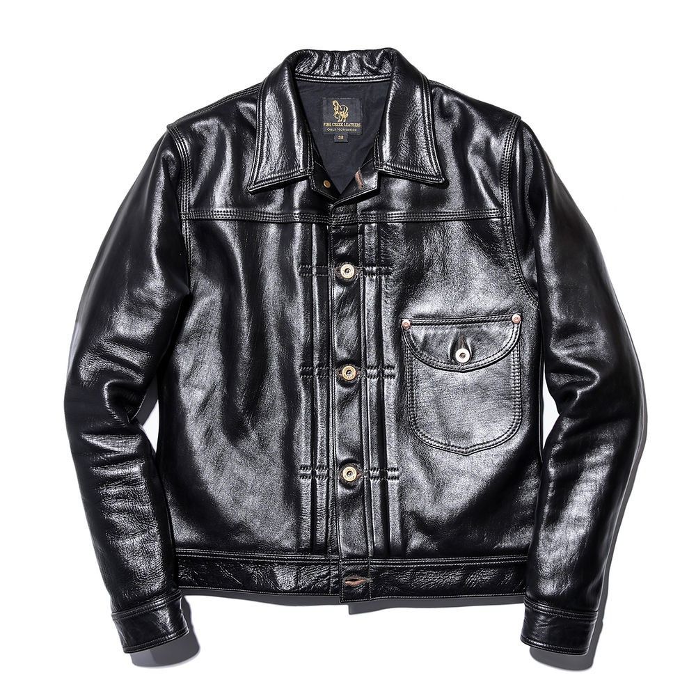 Fine Creek Fine Creek Leathers Japan - Lynchburg Leather Jacket Size US M / EU 48-50 / 2 - 1 Thumbnail
