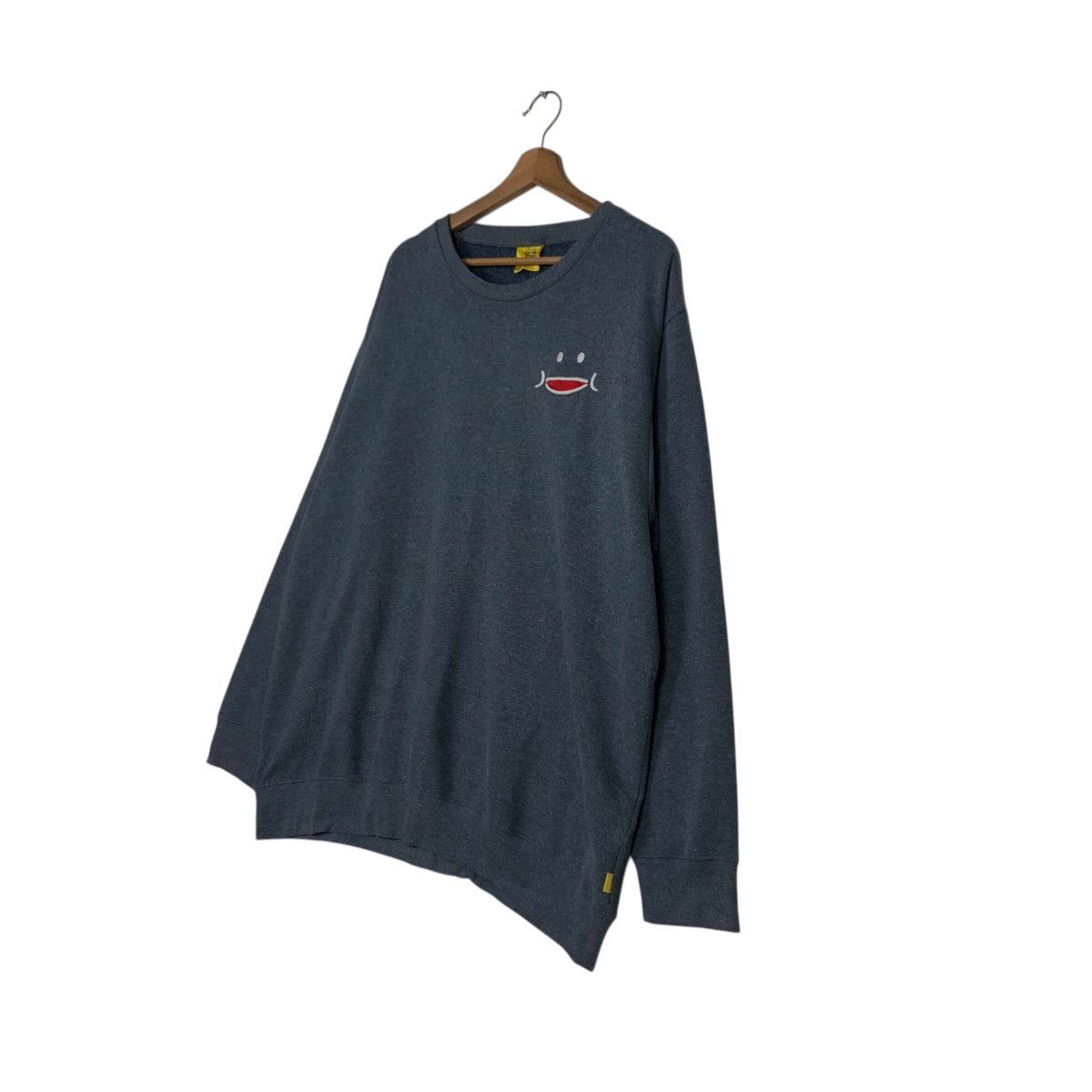Japanese Brand Cute Smiley Face Graphic Sweatshirt Up Smile Kapital Size US L / EU 52-54 / 3 - 3 Thumbnail