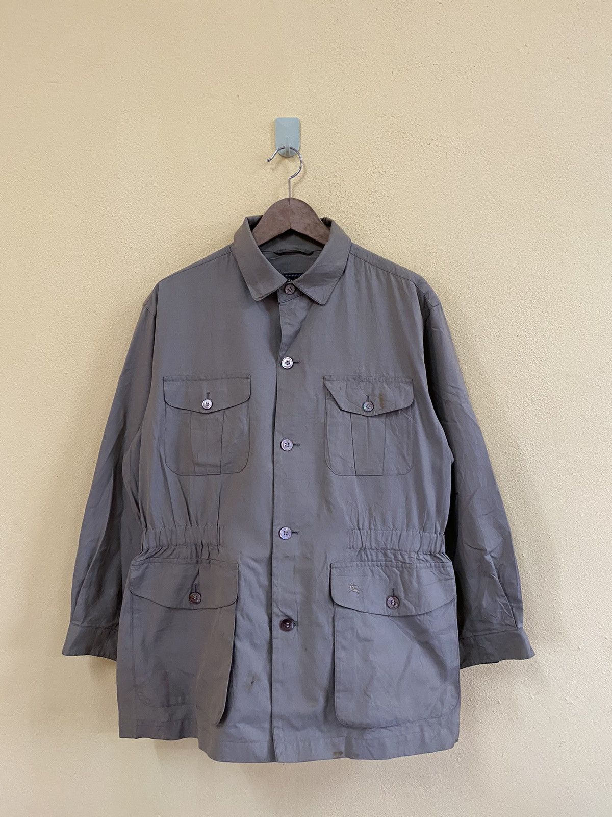 Burberry × Designer BURBERRY WOMEN JACKET MILITARY MULTIPOCKET Size L / US 10 / IT 46 - 1 Thumbnail