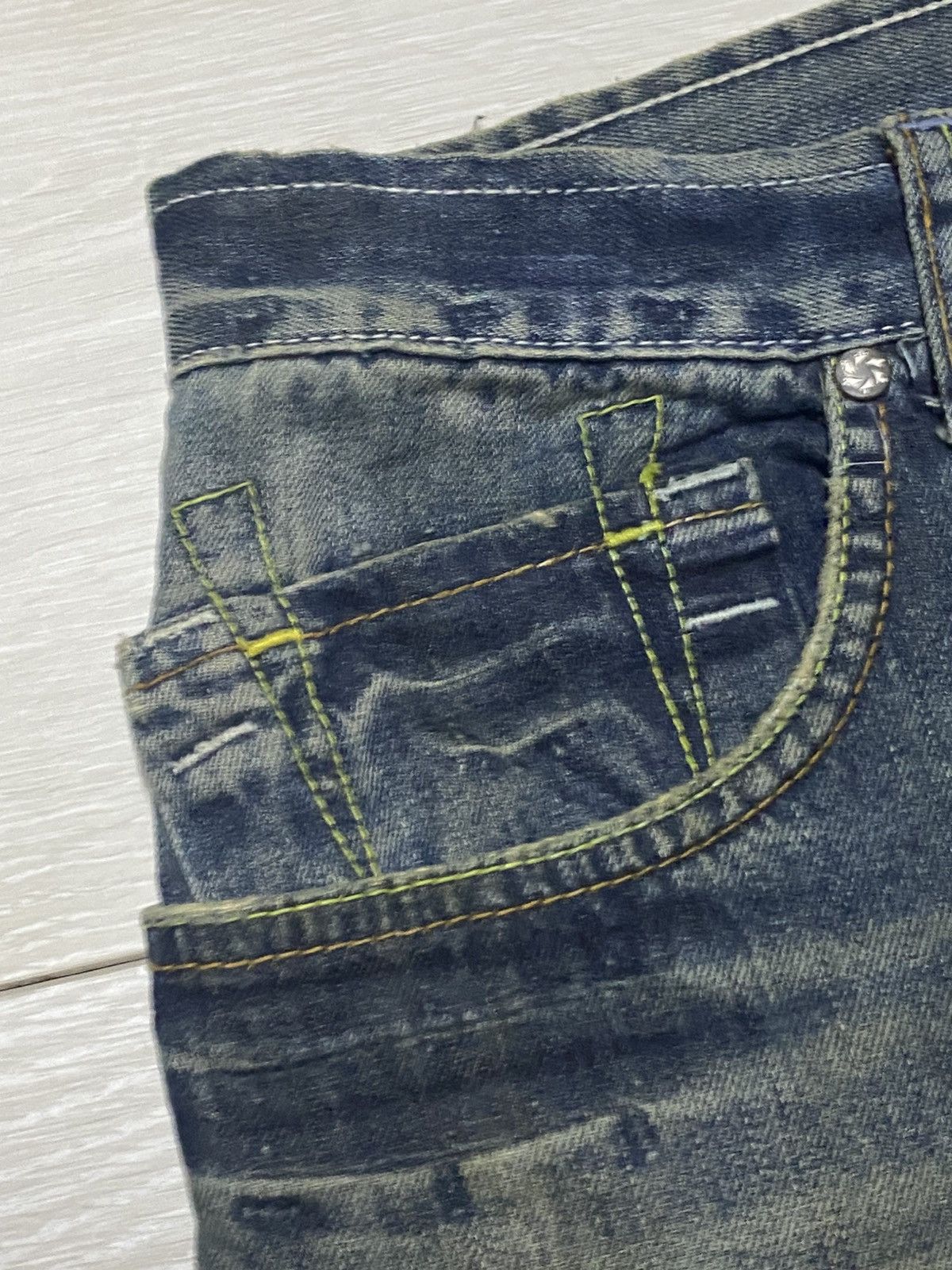 If Six Was Nine Takeshy Kurosawa State of the Art Denim Baggy Jeans Size US 30 / EU 46 - 13 Thumbnail