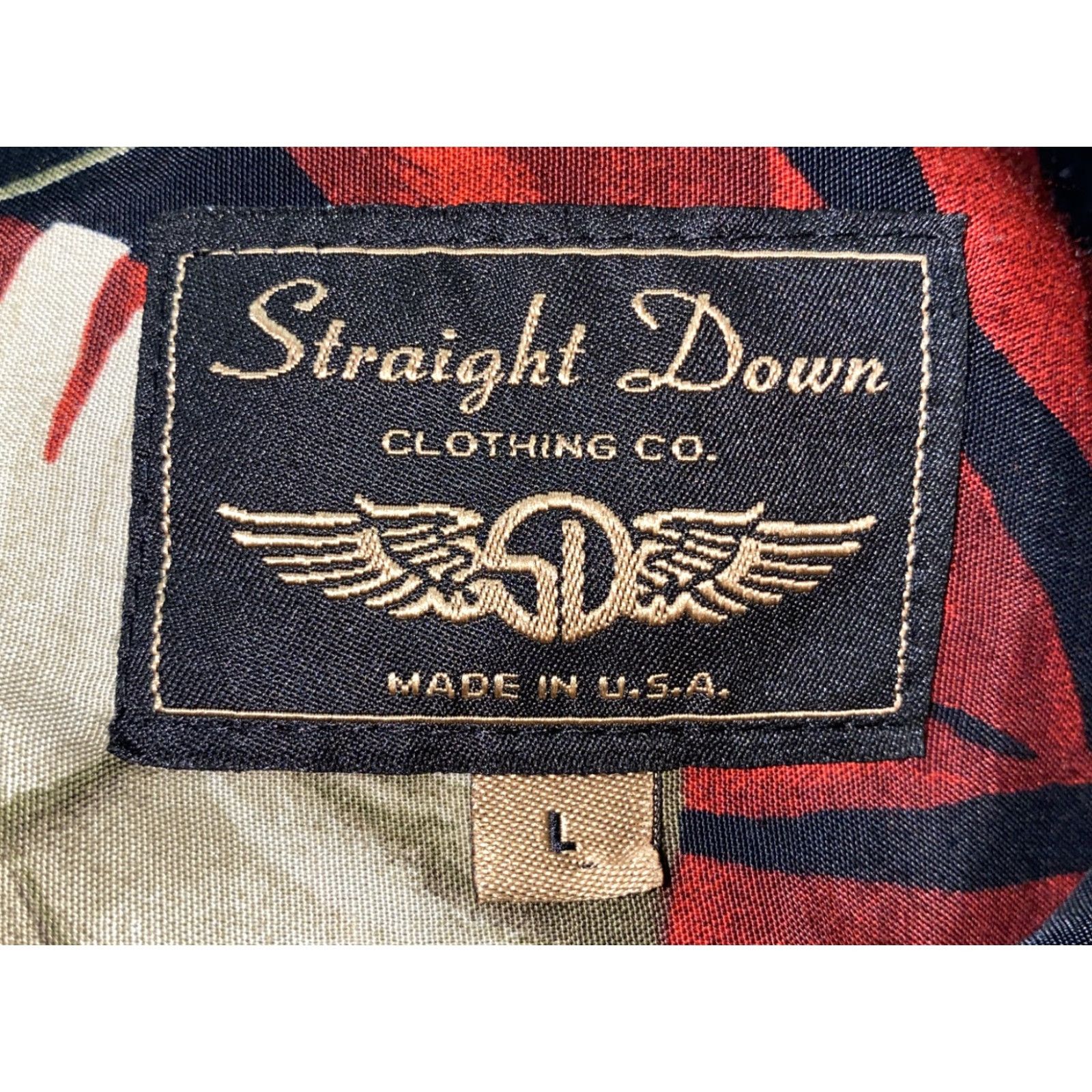 ALOHAS Straight Down Mens Multi Color USA Made Aloha Hawaiian Shirt Size L Size US L / EU 52-54 / 3 - 6 Thumbnail