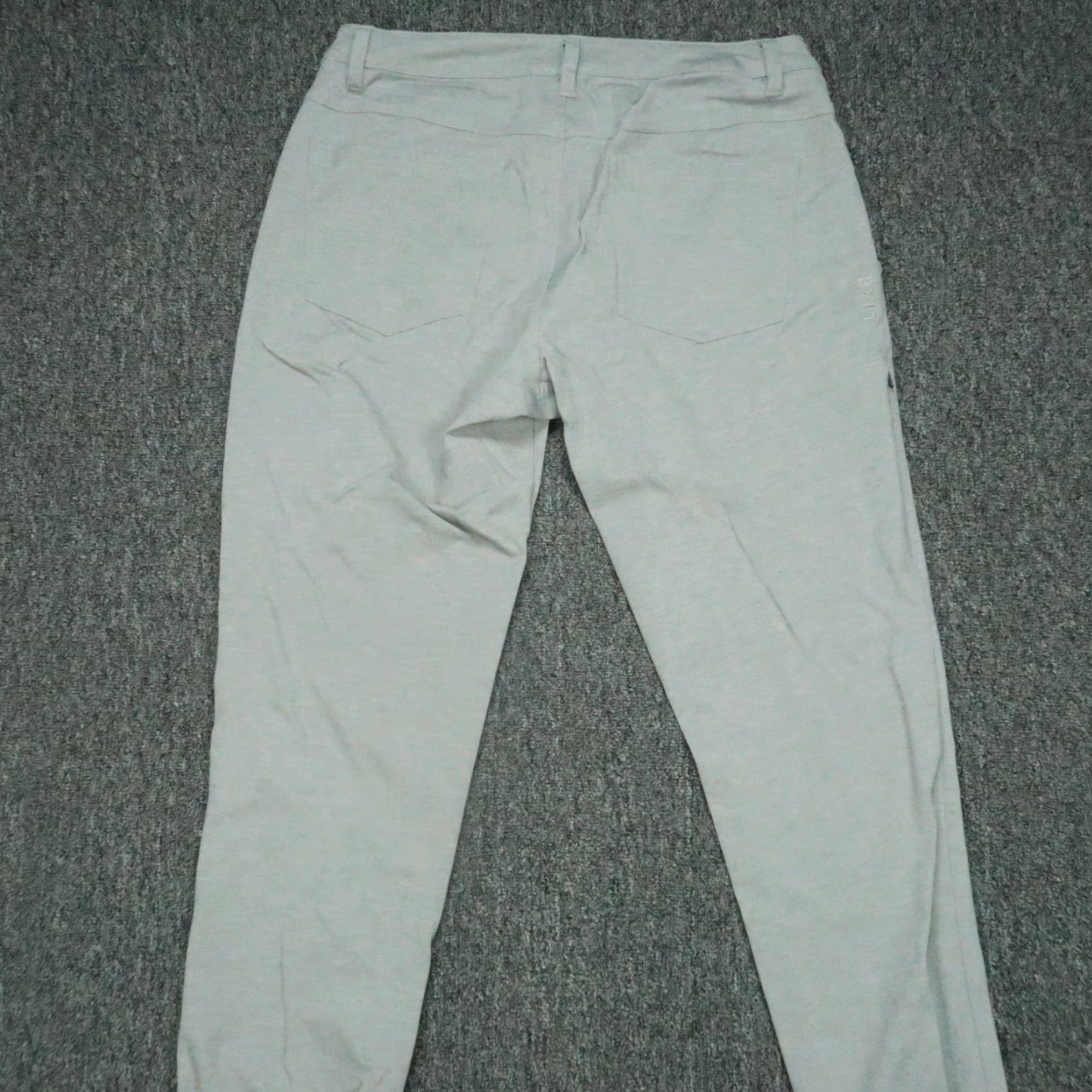 Vintage BYLT Pants Mens 34x28 Gray Everyday Joger Chino Stretch Zip Pocket Size US 34 / EU 50 - 4 Thumbnail