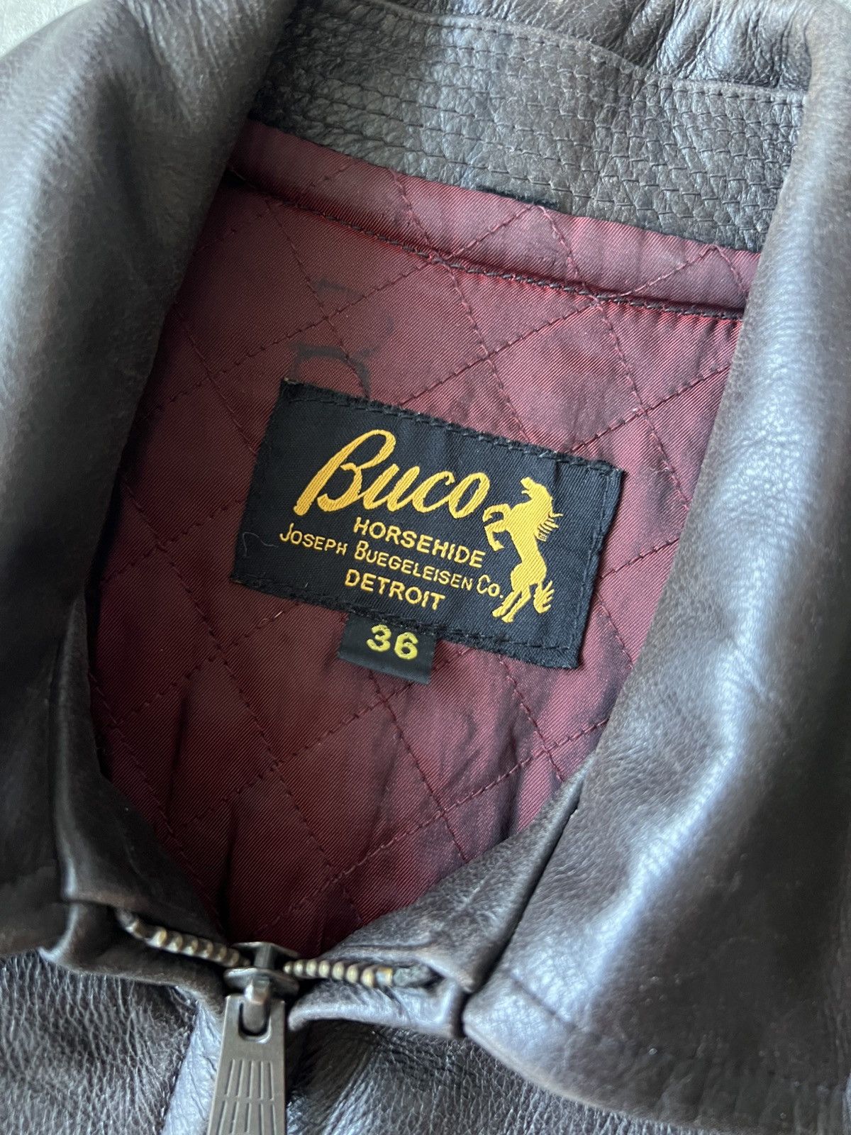 Buco Buco - The Real Mccoy’s Horsehide Leather A-2 Flight Jacket Size US S / EU 44-46 / 1 - 15 Thumbnail