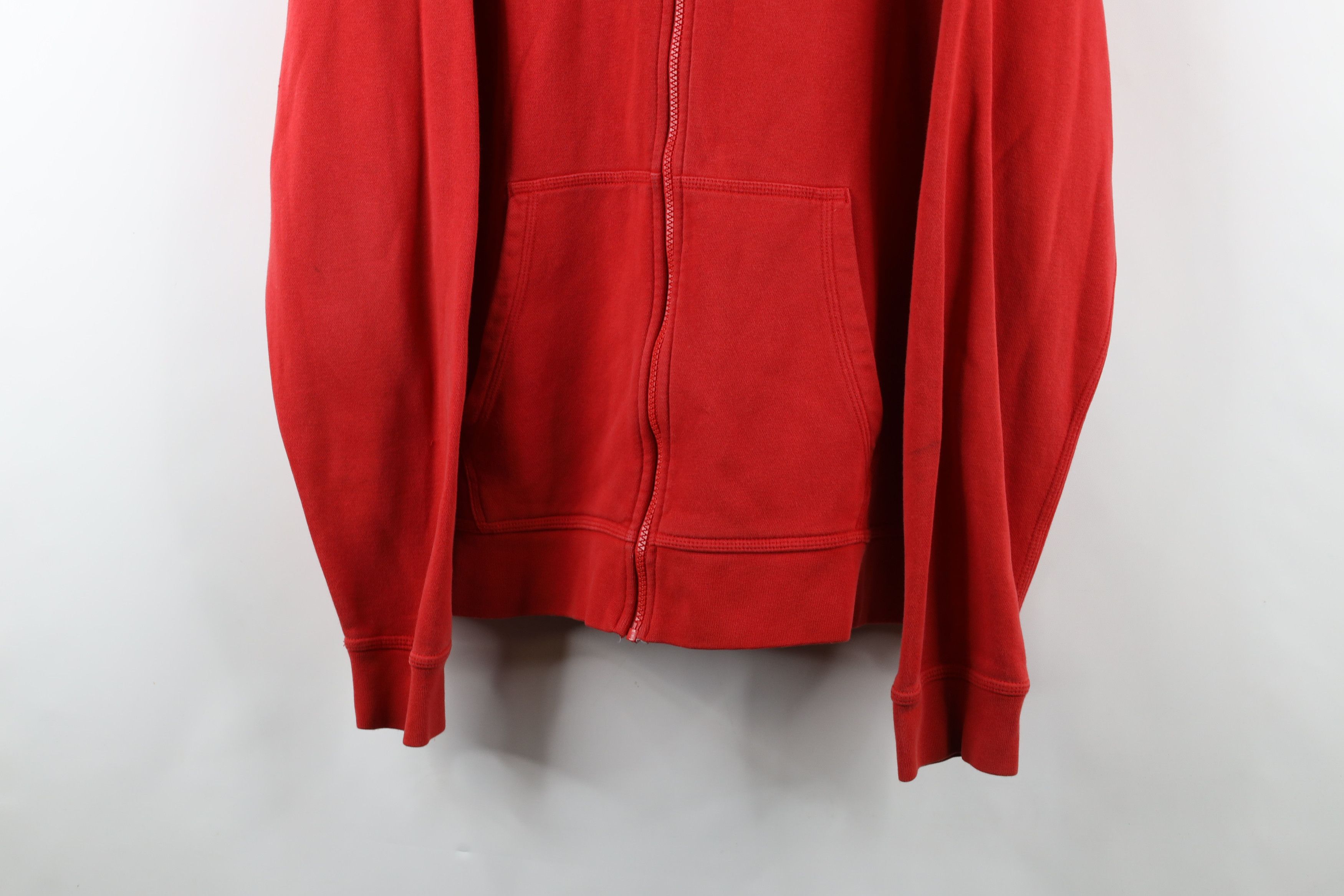 Vintage Y2K Nike Scott Mini Swoosh Full Zip Hoodie Red