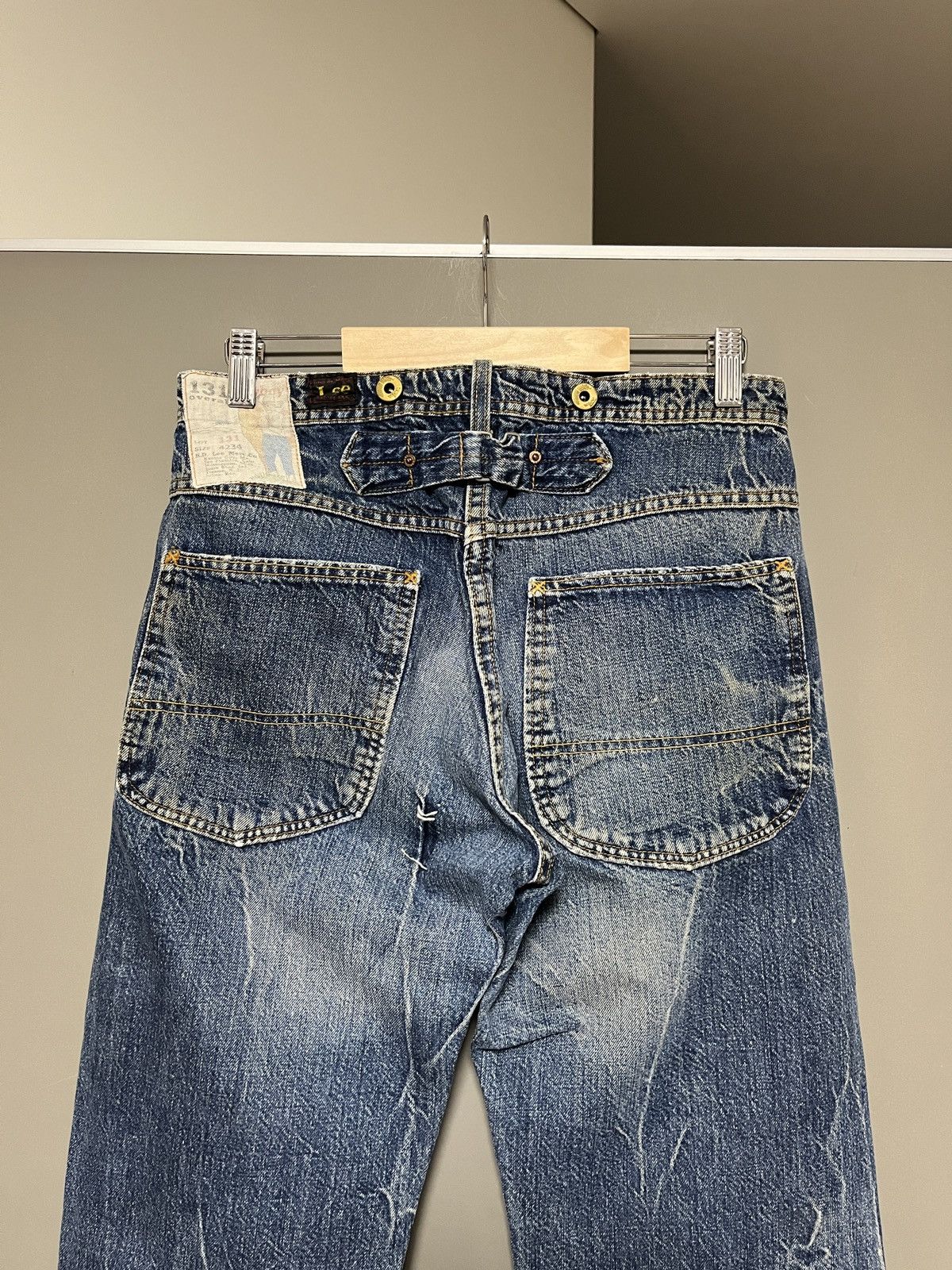 Lee Lee 101 131 Cowboy 30’s Repro Buckle Back Sanforized Jeans Size US 28 / EU 44 - 10 Thumbnail