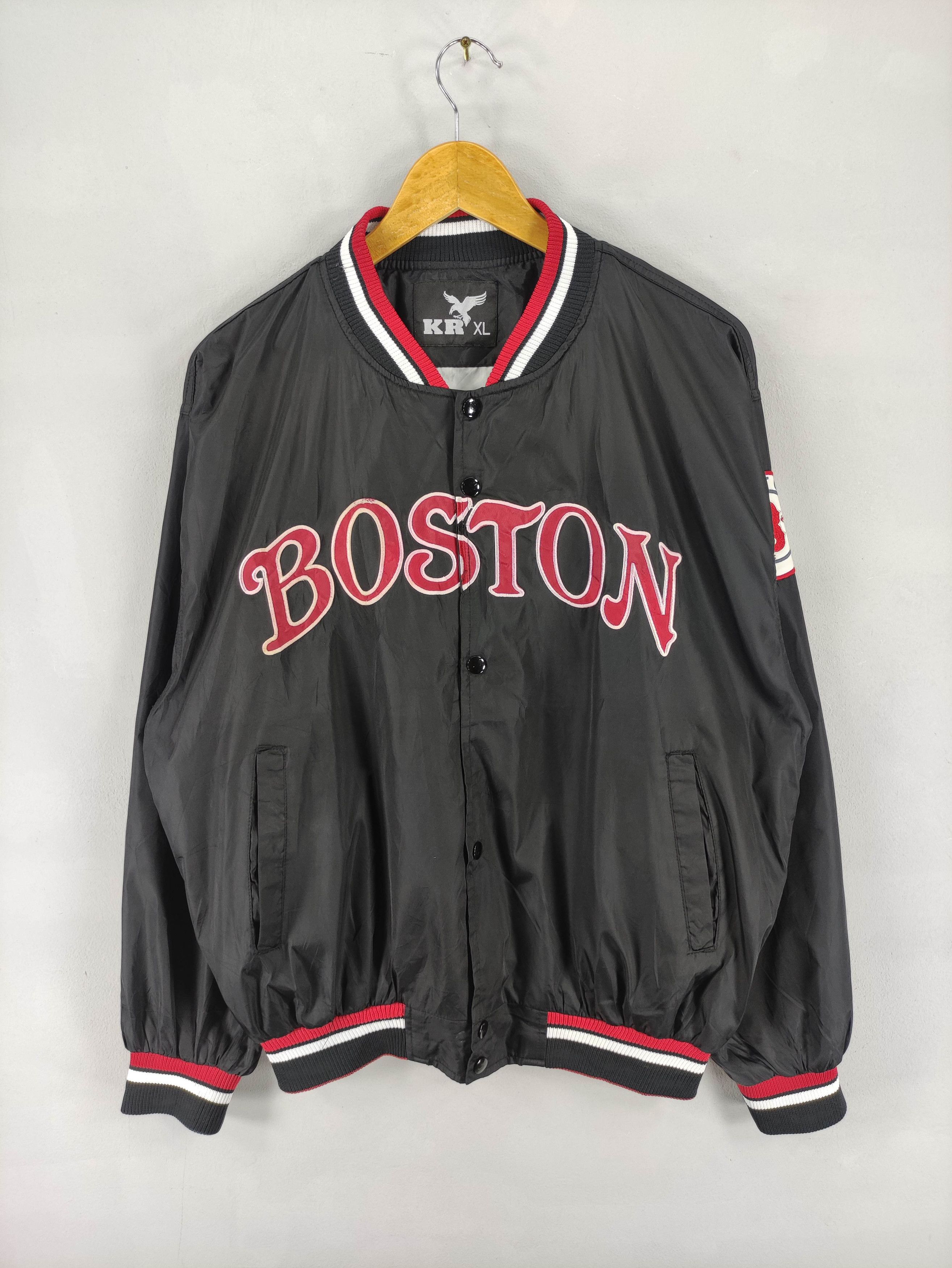 Japanese Brand Vintage Boston Bomber Jacket Snap Button By KR Size US XL / EU 56 / 4 - 1 Thumbnail