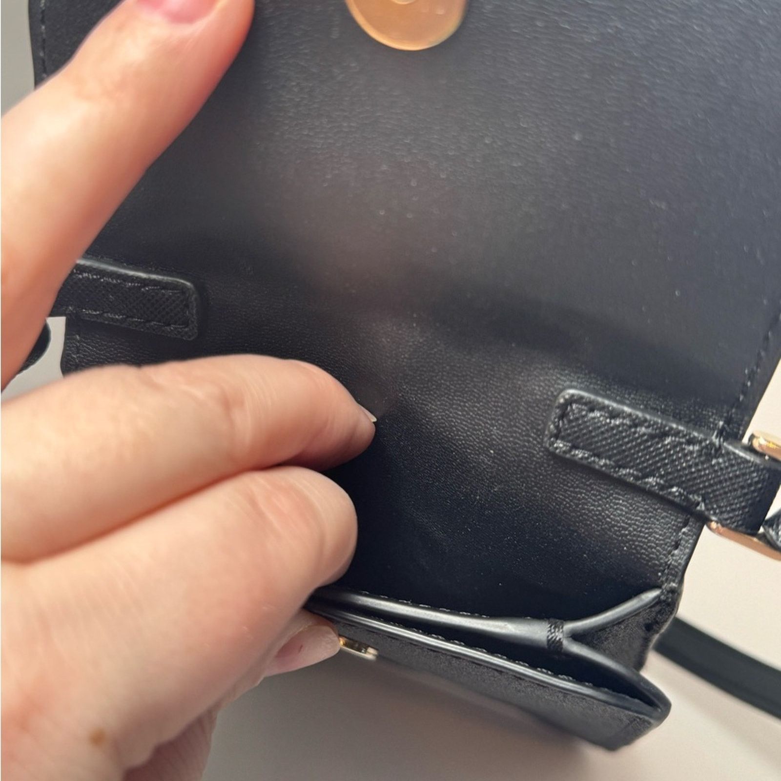 Kate Spade Kate Spade Cameron North South Black Glitter Phone Crossbody Size ONE SIZE - 11 Thumbnail