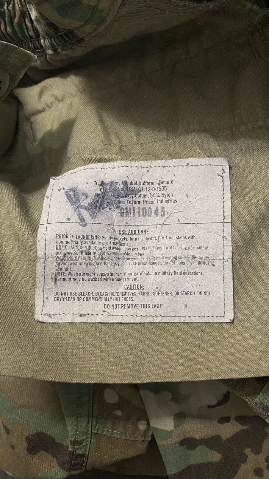 Other Vintage Military Camo Pants Size 27" / US 4 / IT 40 - 5 Thumbnail