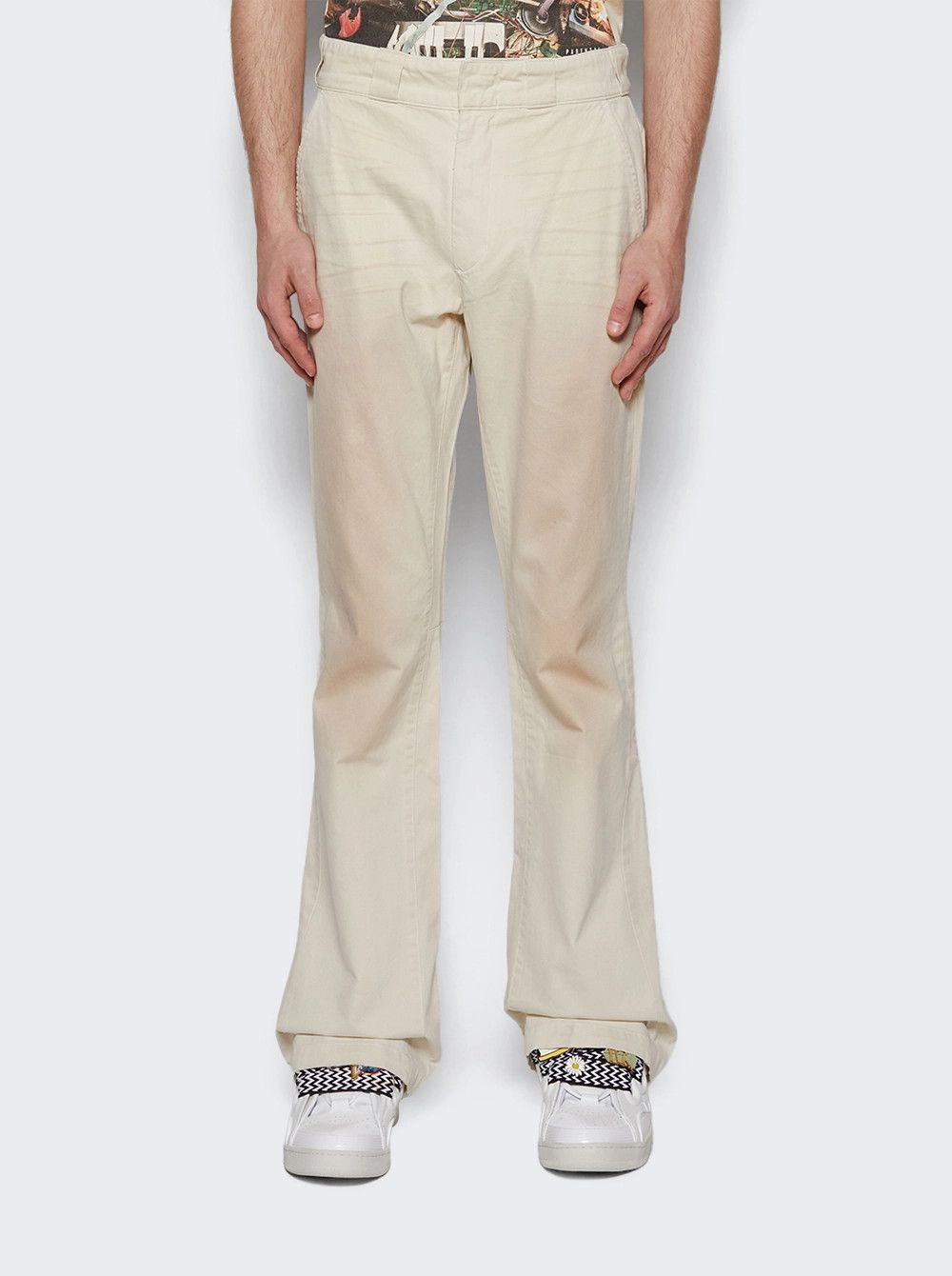 Gallery Dept. o1gr1nt0426 La Chino Flares Pant in Antique White Size US 34 / EU 50 - 3 Thumbnail