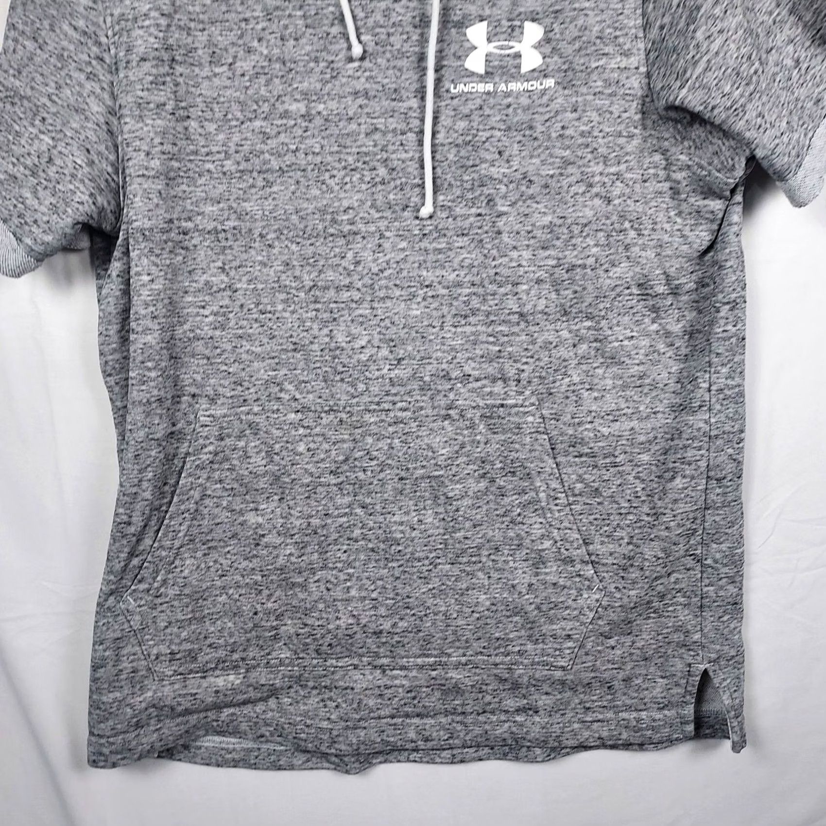 Under Armour Under Armour Mens M Short Sleeve Hoodie Athletic Training Shirt Gray UA Log Shirt Hoodie Size US M / EU 48-50 / 2 - 4 Thumbnail