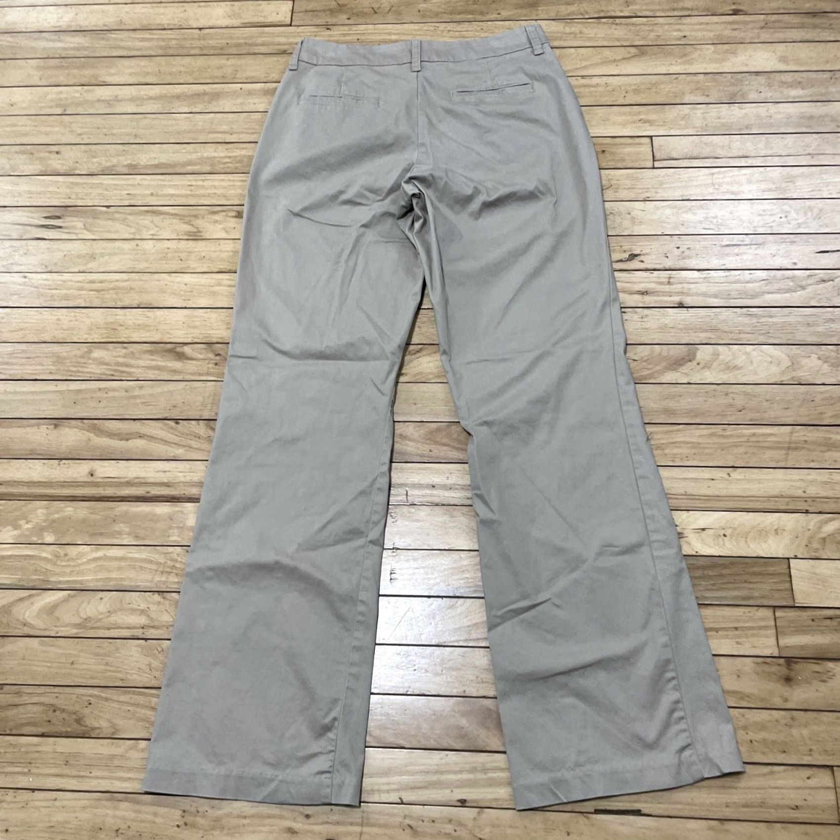 Vintage VINTAGE RIDERS Lee Curvy Flare Trouser Pants Women 12/L Bootcut Khaki Stretch 12 32x34 Size 34" / US 12 / IT 48 - 2 Thumbnail