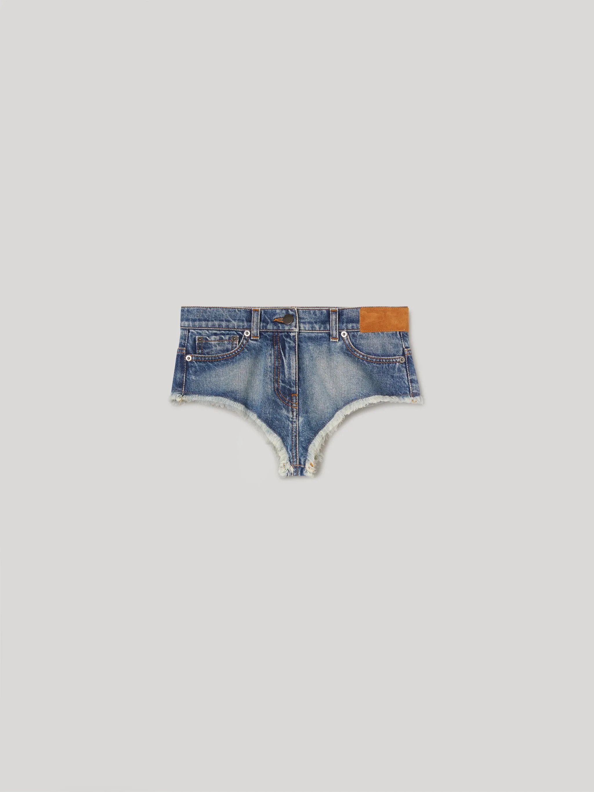 Palm Angels o1y1125 Denim Short in Blue Size 26" / US 2 / IT 38 - 1 Thumbnail