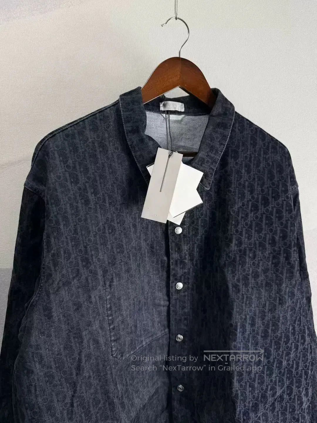 Dior Dior Black Blue Denim Shirt Size 56. Size US L / EU 52-54 / 3 - 2 Thumbnail