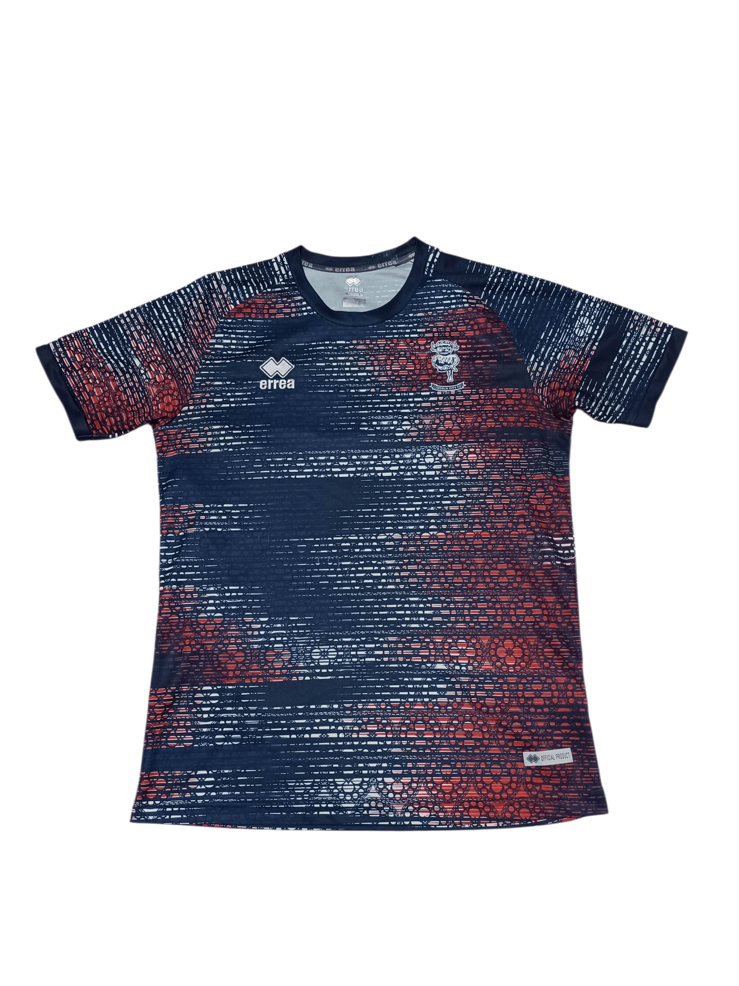 Errea LINCOLN CITY ERREA FIRE SOCCER JERSEY BLOKECORE Size US L / EU 52-54 / 3 - 1 Thumbnail