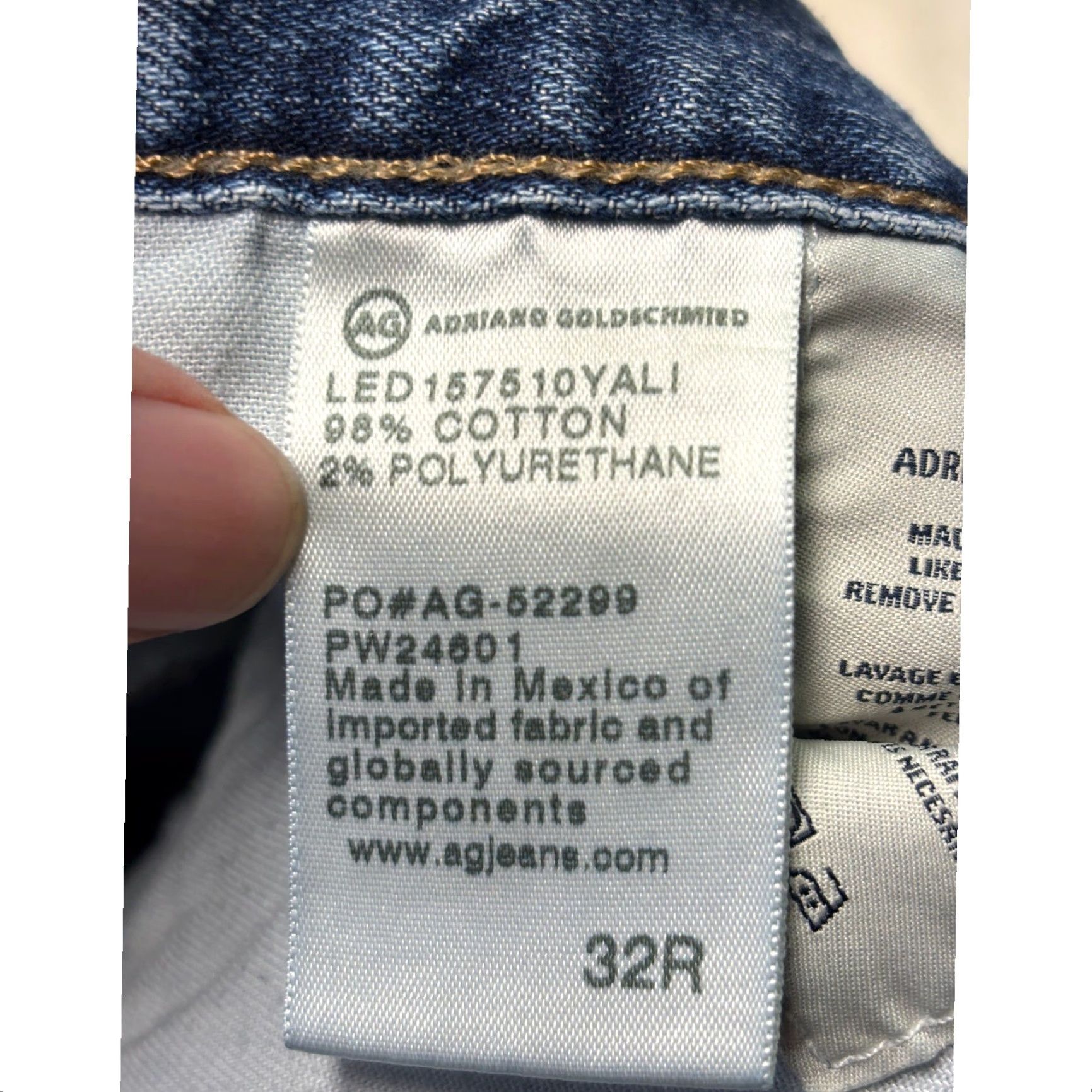 Vintage VINTAGE AG Adriano Goldschmied Ex Boyfriend Slim Jeans Medium Wash Women Size 32X27 Size 24" / US 00 / IT 34 - 7 Thumbnail