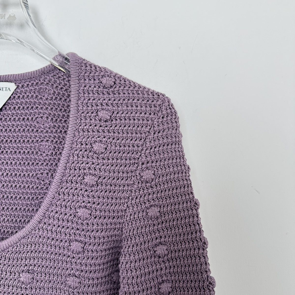 Bottega Veneta Bottega Veneta Purple Elegant Hollow Out Knit Sweater K26WX Size XS / US 0-2 / IT 36-38 - 1 Thumbnail