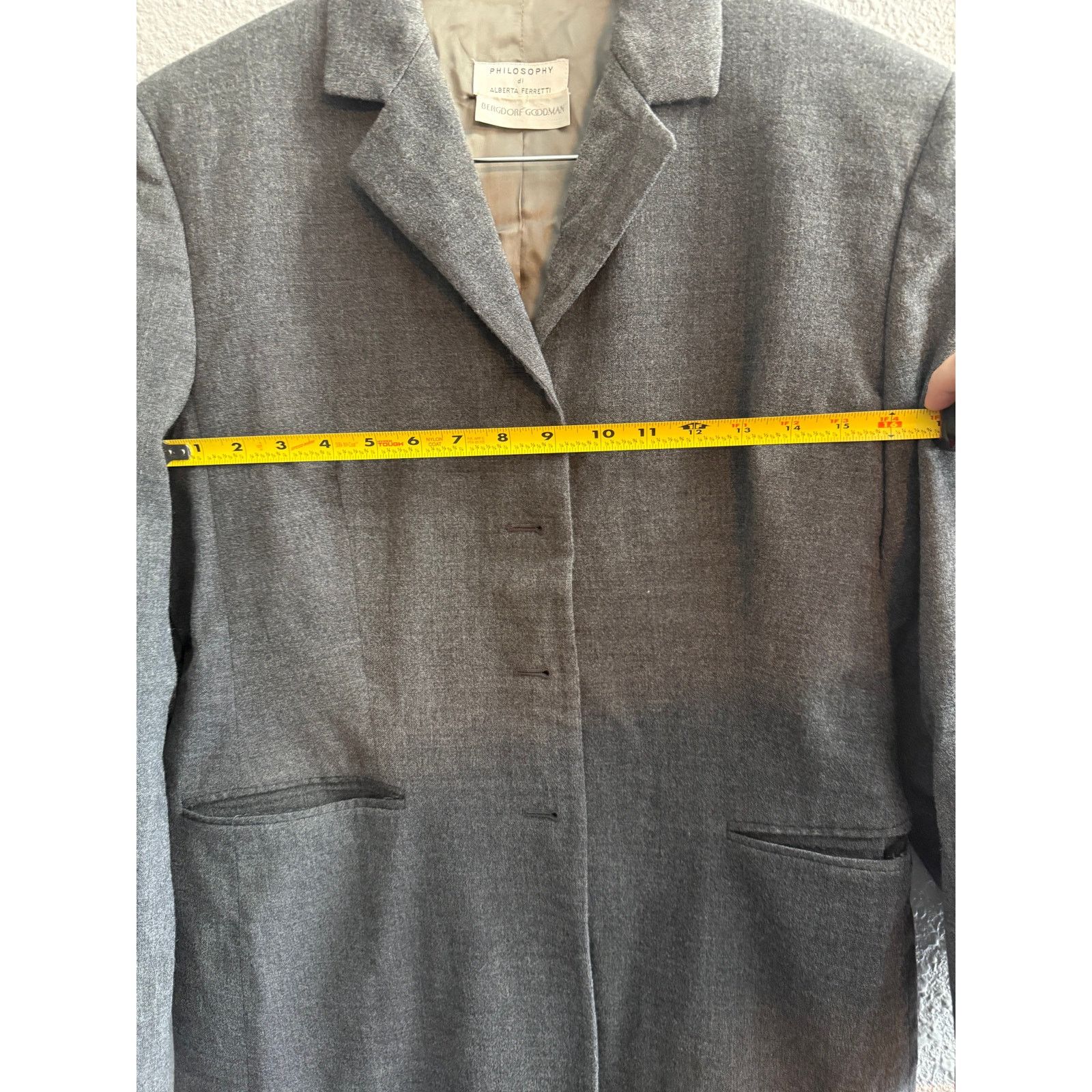 Alberta Ferretti Womens Philosophy by Alberta Ferretti Cashmere Blazer Size M / US 6-8 / IT 42-44 - 9 Thumbnail