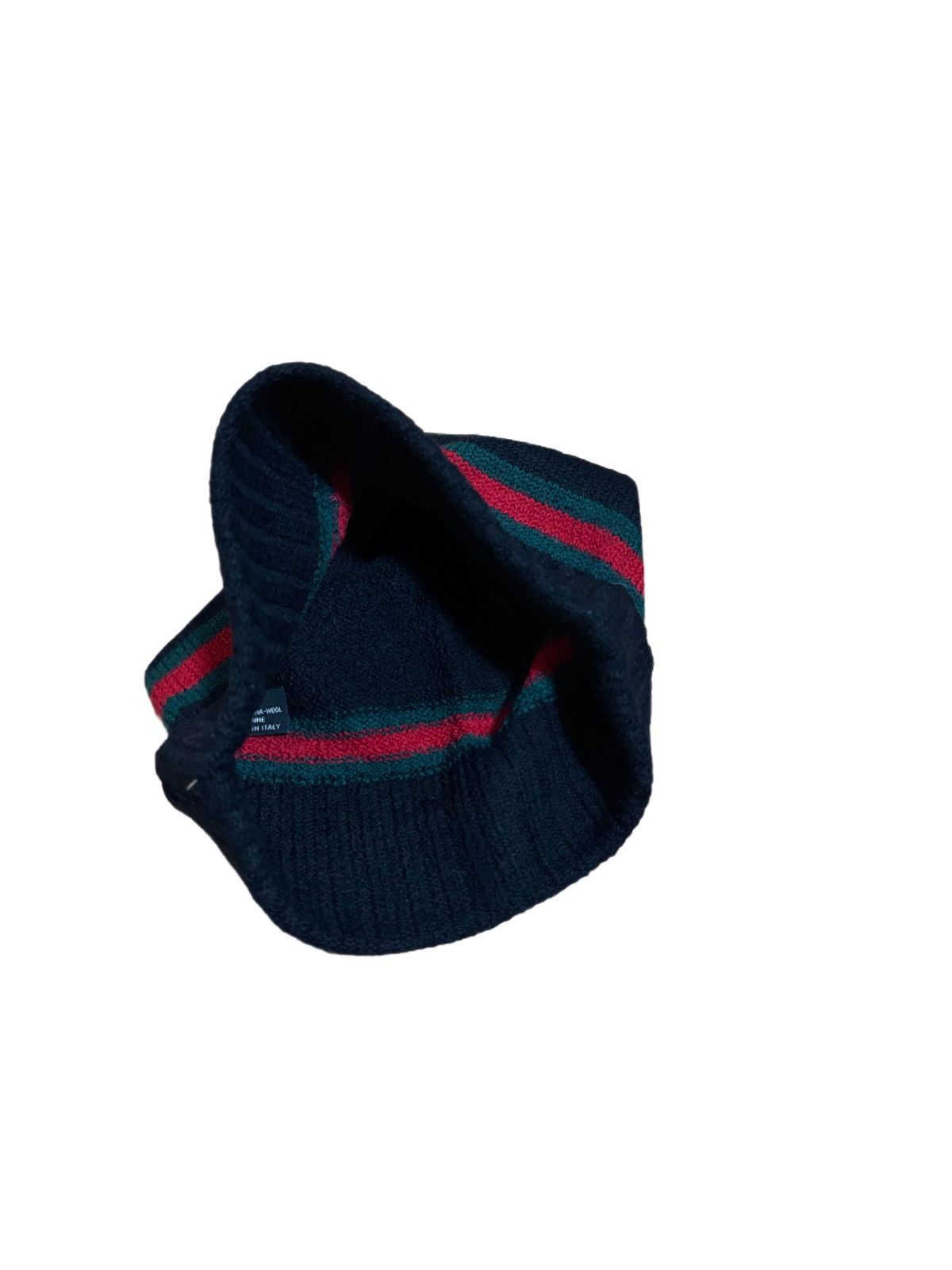 Gucci 🔥Vintage Gucci Web Stripe Wool Beanie Hat/Gucci Stripe Hat Size ONE SIZE - 4 Thumbnail
