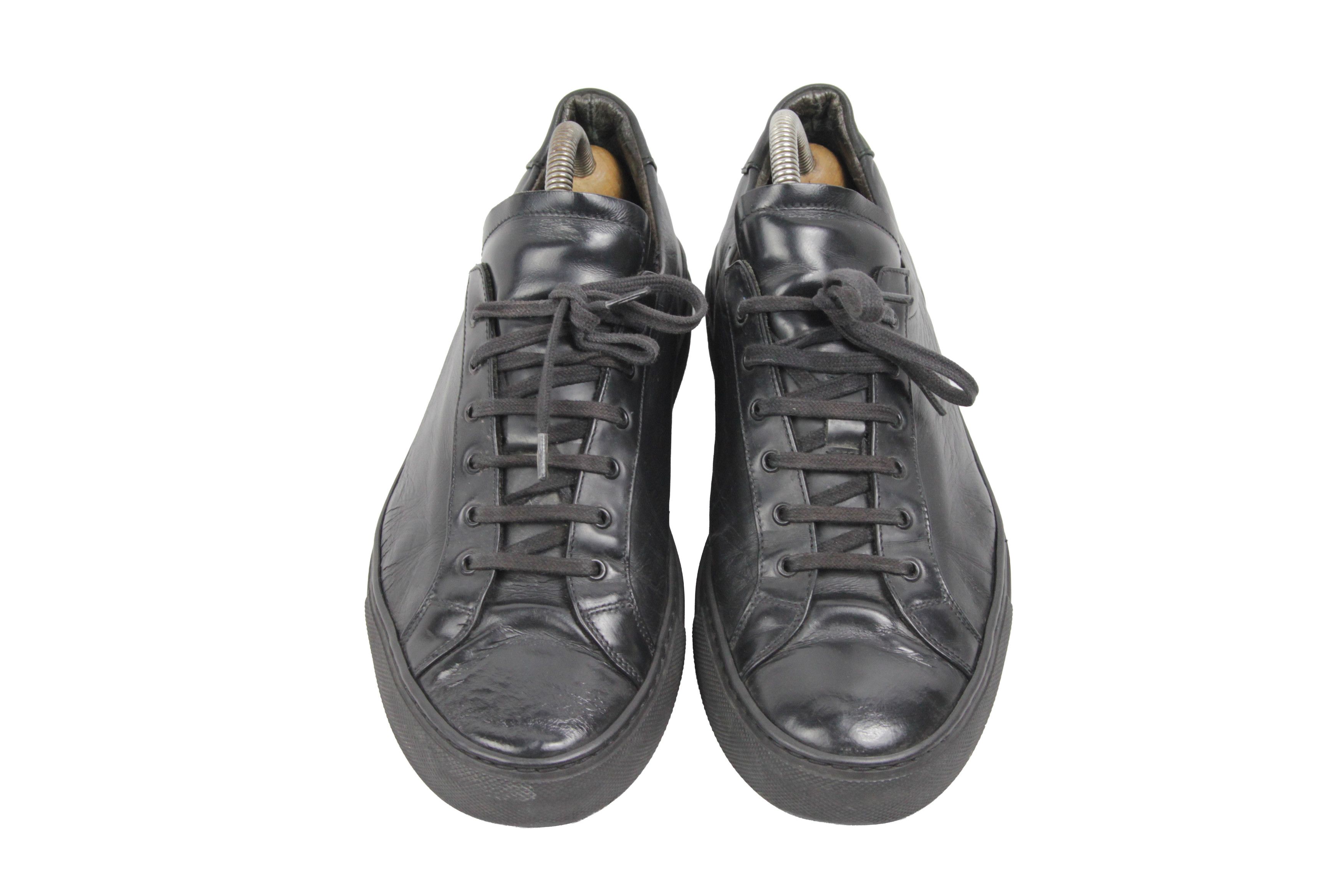 Common Projects Achilles Low Full Black Sneakers Size US 7 / EU 40 - 7 Thumbnail