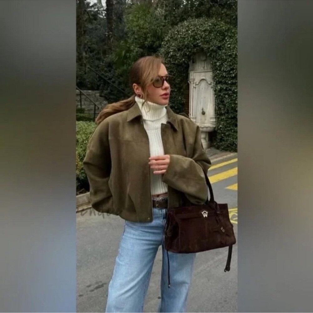 Zara 🦋 ZARA VIRAL 🦋 BLOGGERS FAVORITE 🦋 NWT ZARA FAUX SUEDE Size S / US 4 / IT 40 - 7 Thumbnail
