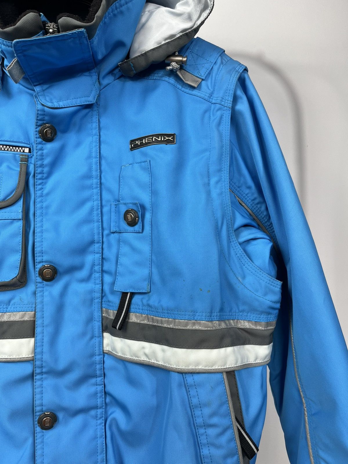 Phenix Phenix Ski Jacket Women Blue Hooded Winter Snow Coat US 6 Size M / US 6-8 / IT 42-44 - 6 Thumbnail