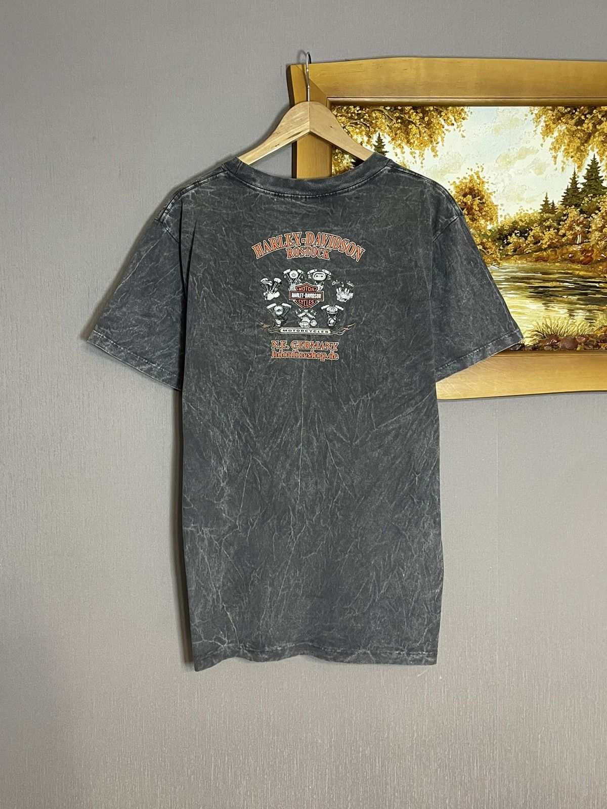 Harley Davidson × Vintage × West Coast Choppers Vintage 2001 Harley Davidson Washed Faded T-shirt Size US L / EU 52-54 / 3 - 10 Thumbnail