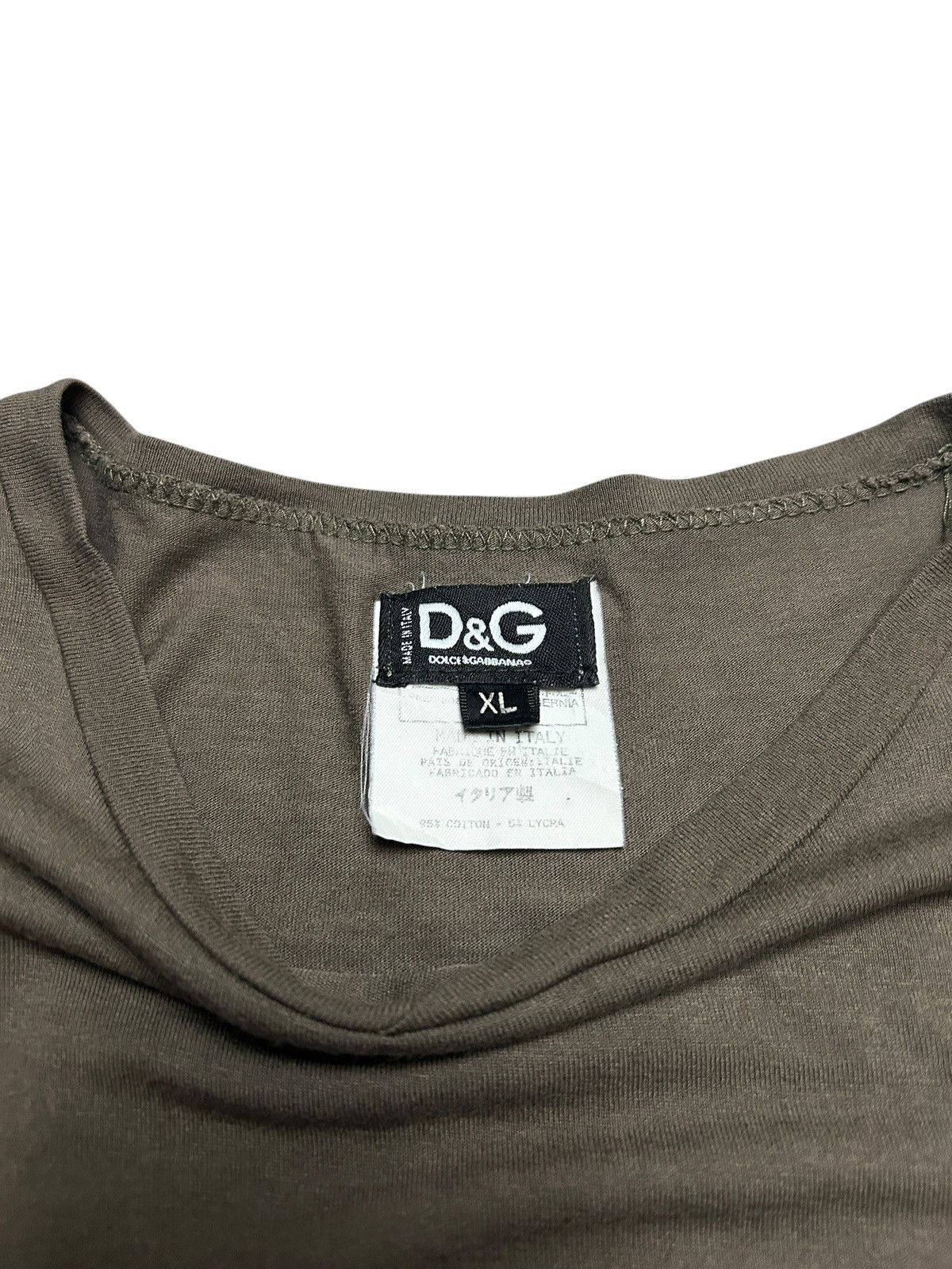 Dolce & Gabbana × Vintage Vintage D&G Logo Plaque Tee Size US XL / EU 56 / 4 - 4 Thumbnail