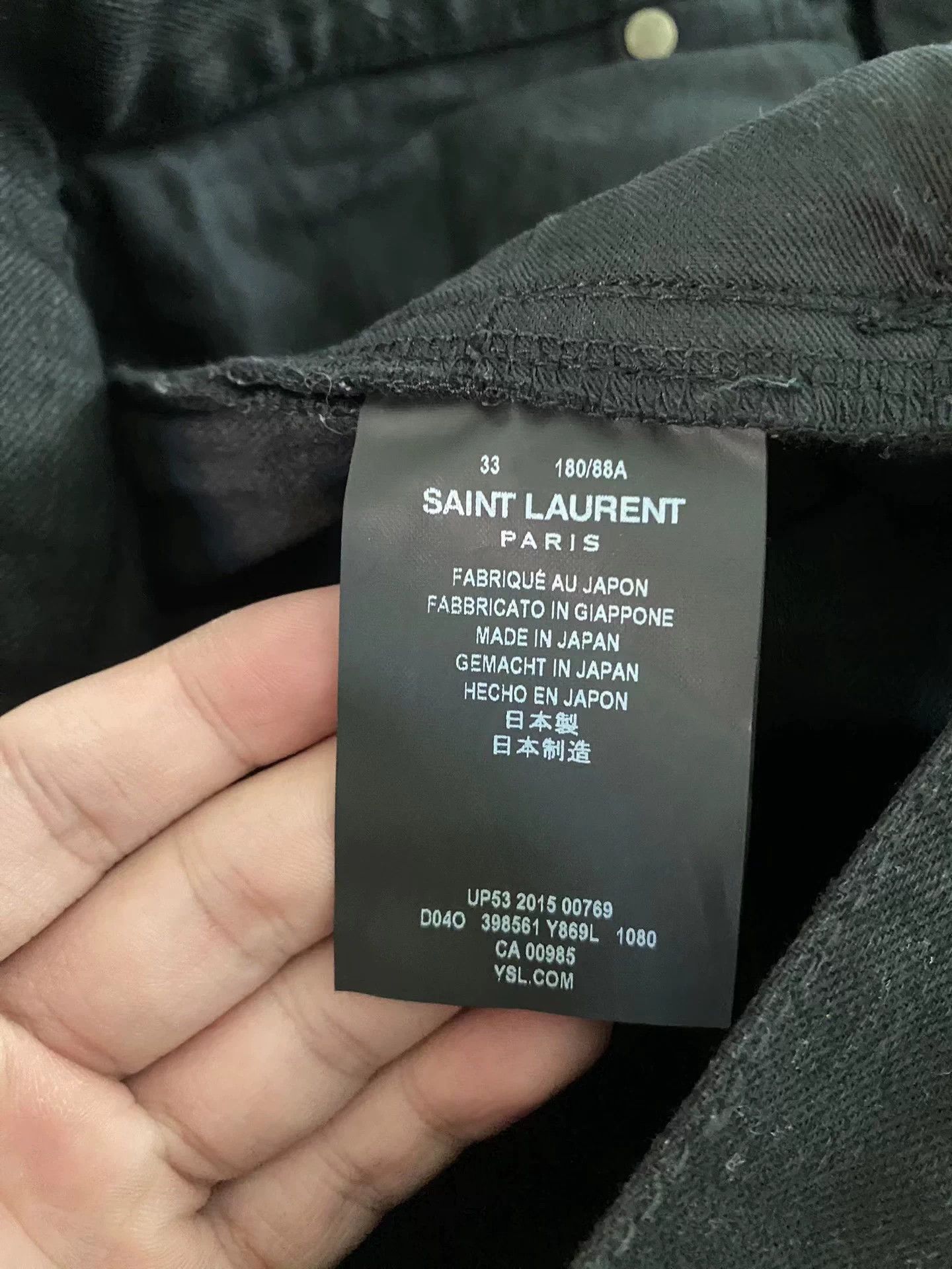 Saint Laurent Paris Saint Laurent slp15FW distressed jeans with a flat cut. Size 33" - 5 Thumbnail