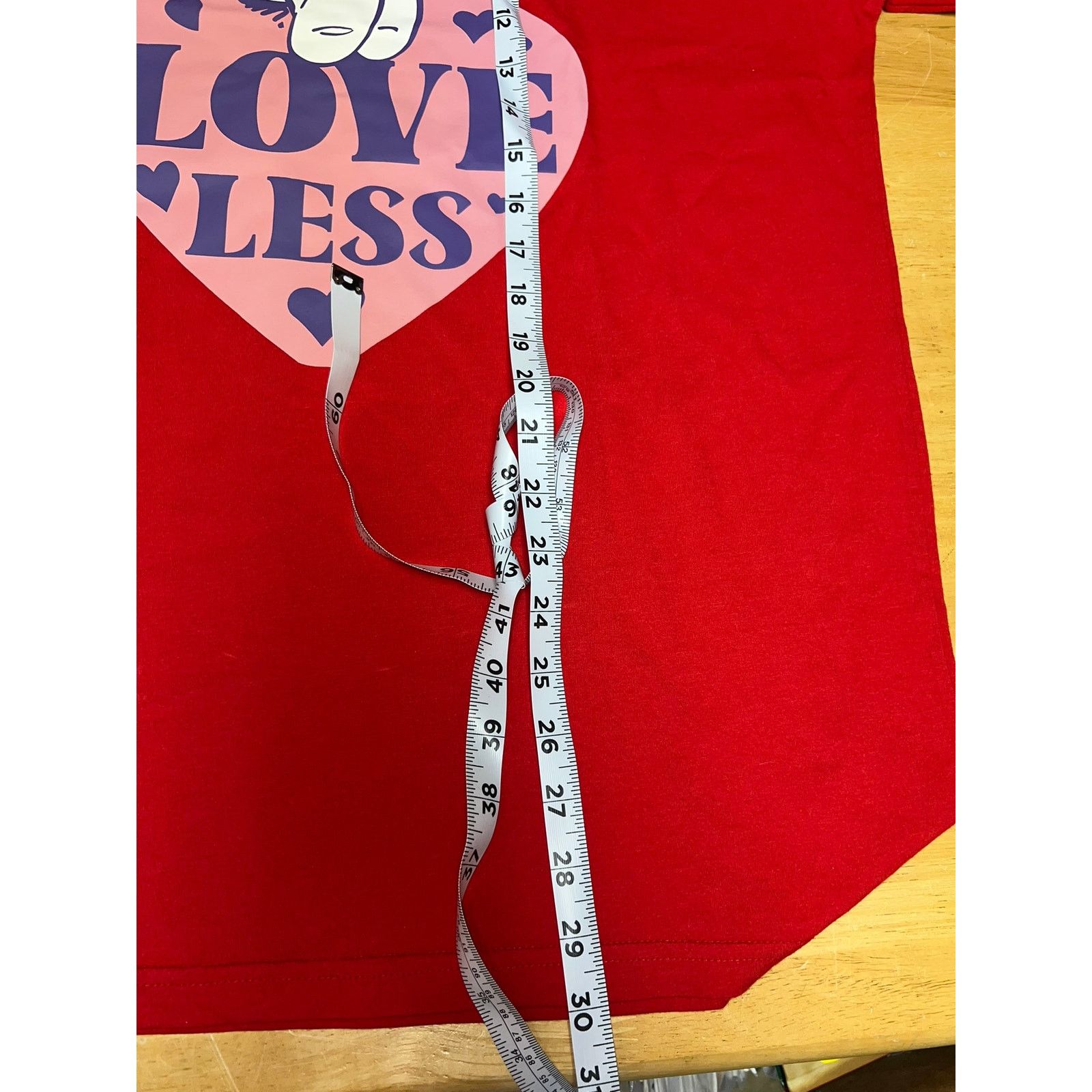 Vintage The Smurfs Shirt Loveless Love Less Red Graphic Tee Large Size US L / EU 52-54 / 3 - 8 Thumbnail