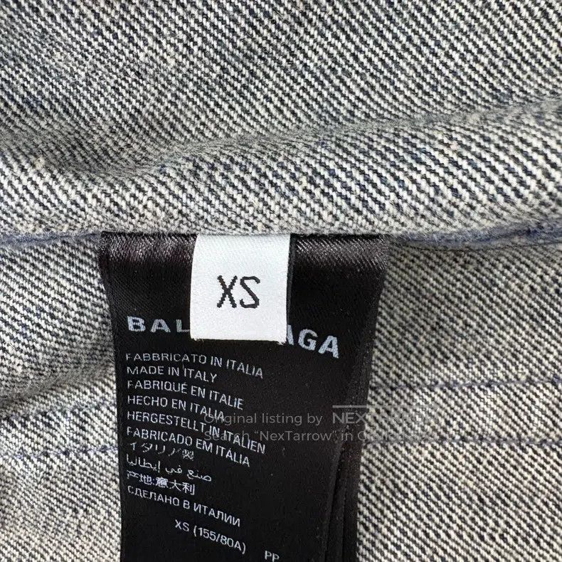 Balenciaga Balenciaga Reversed Patchwork Denim Jacket Size US XS / EU 42 / 0 - 6 Thumbnail