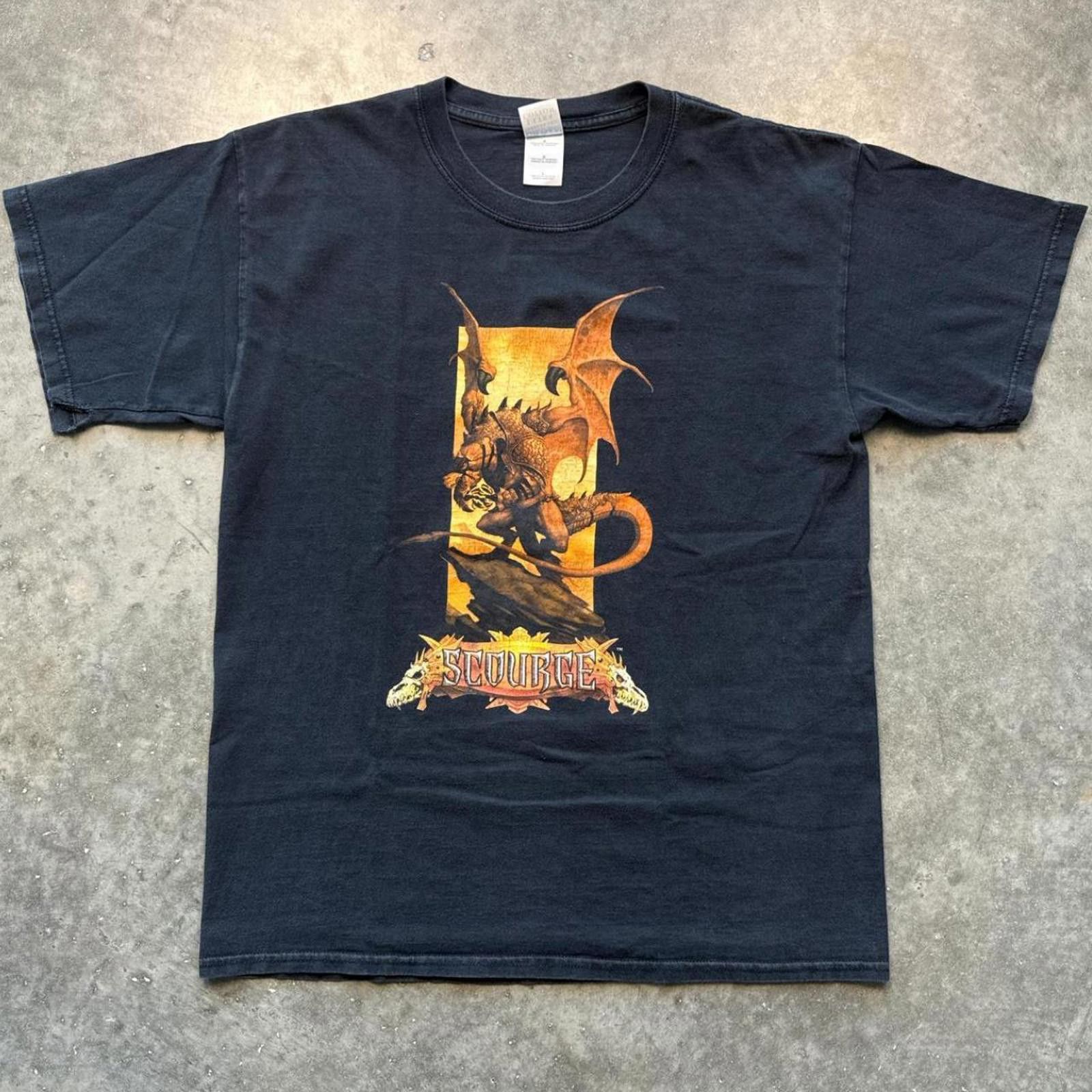 Gildan Magic The Gathering Scourge Y2K Vintage T-Shirt Size US L / EU 52-54 / 3 - 1 Thumbnail