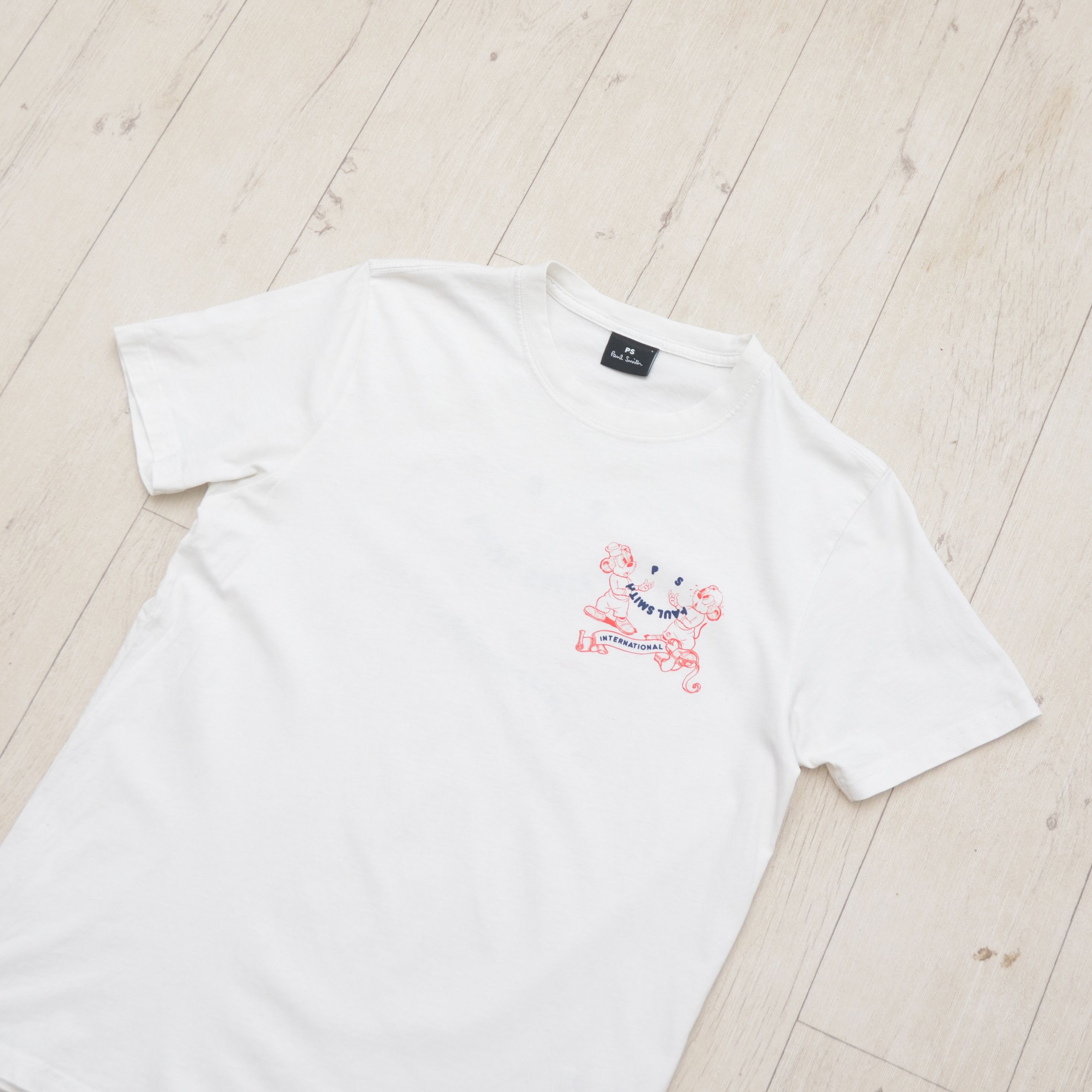 Paul Smith PS Paul Smith International Chipmunk White Circle Graphic Size US M / EU 48-50 / 2 - 6 Thumbnail