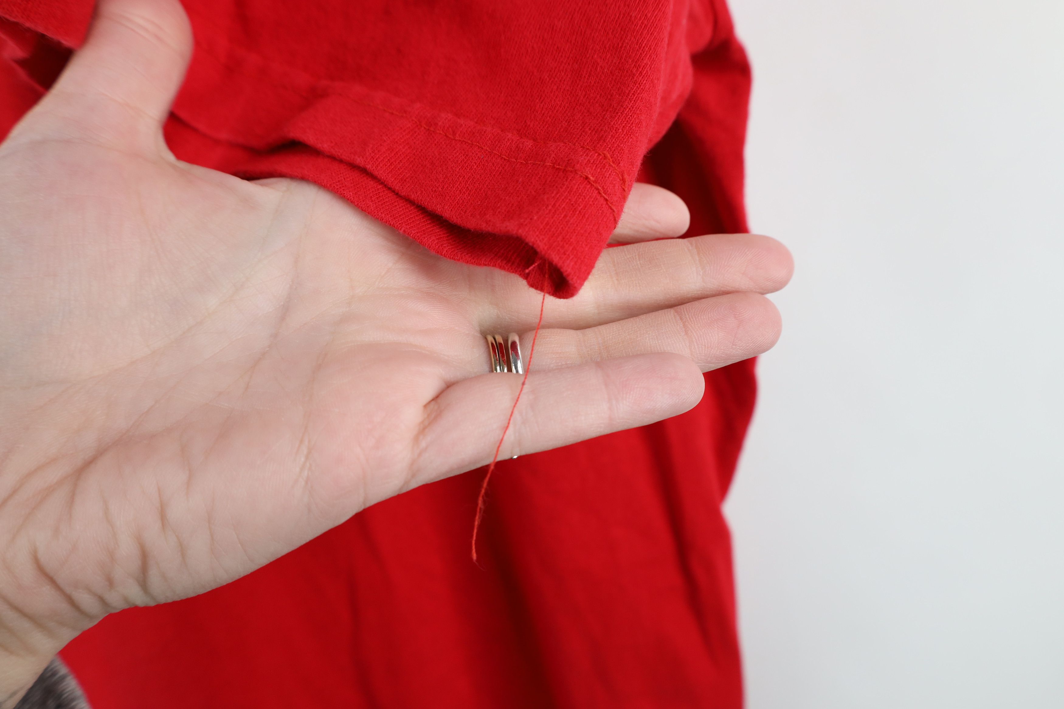 Nautica × Vintage Vintage 90s Nautica Baggy Fit Cotton T-Shirt Red USA Size US L / EU 52-54 / 3 - 8 Thumbnail