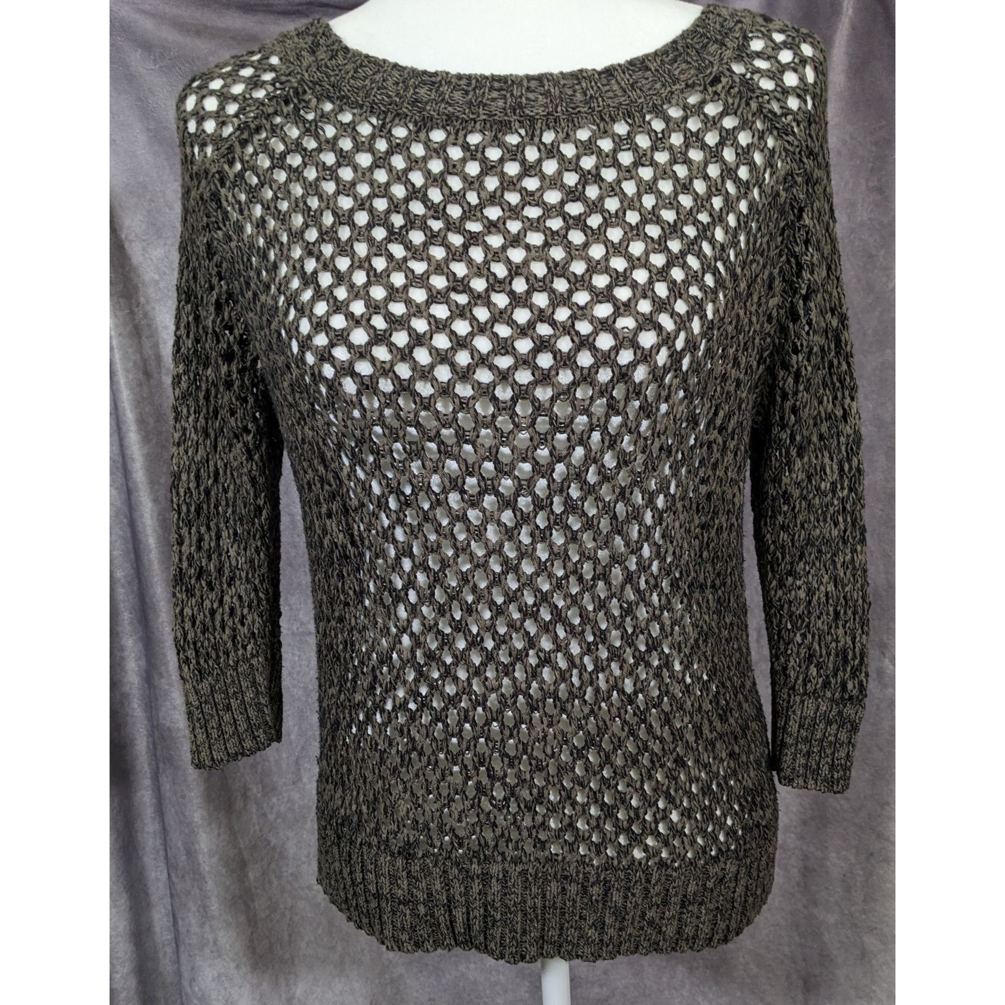 Other Trendy Grunge Mesh Zipper Accent Sheer Sweater Size M / US 6-8 / IT 42-44 - 8 Thumbnail