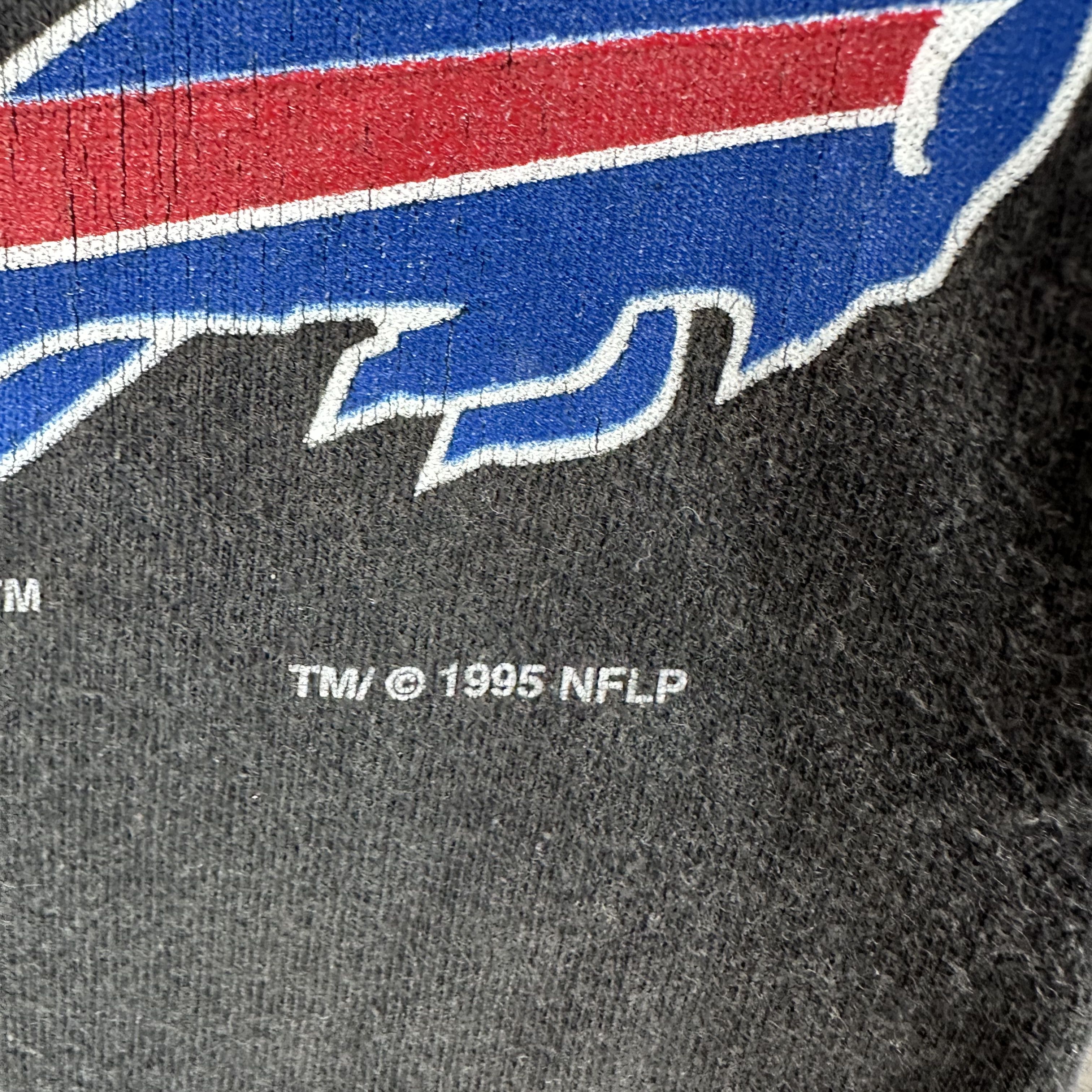 Vintage Vintage 1995 Buffalo Bills Football NFL Lightning T-shirt Size US XL / EU 56 / 4 - 4 Thumbnail