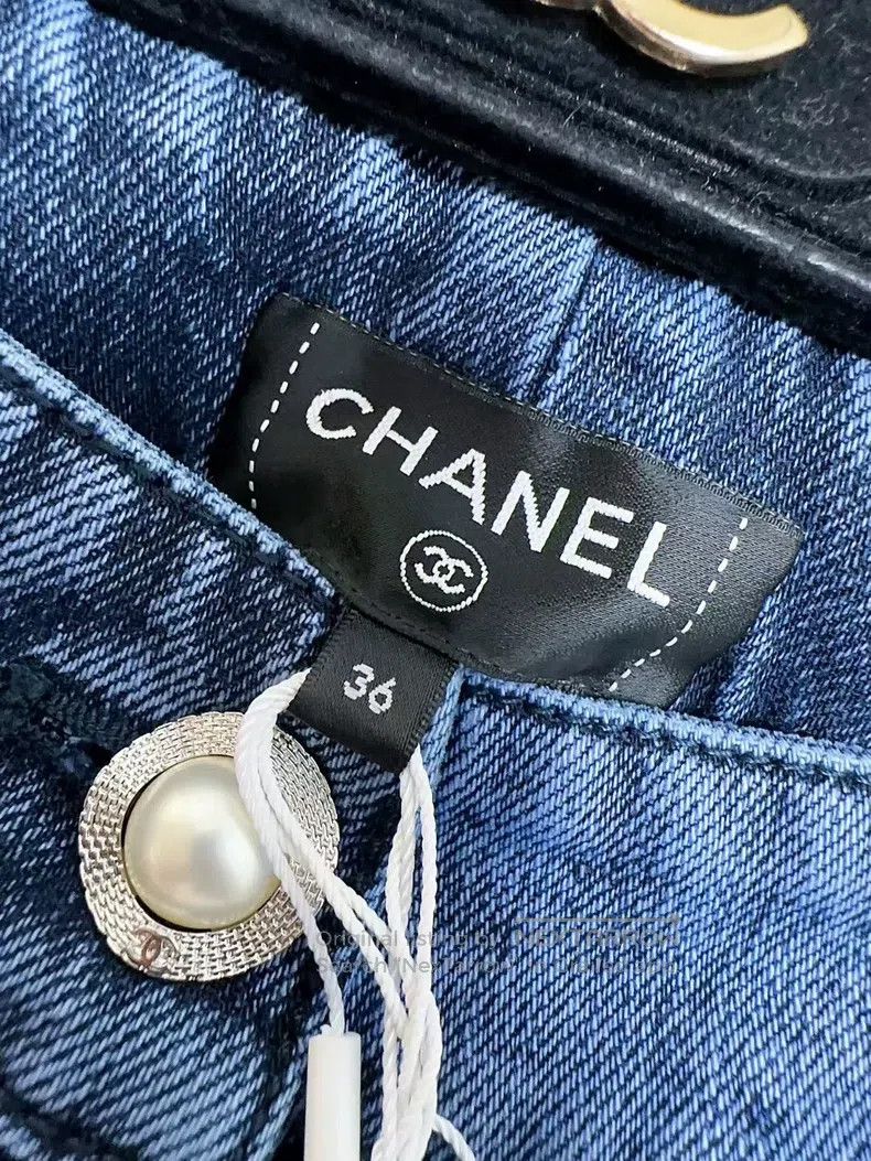 Chanel Chanel 22b blue flower bud wide-leg jeans Size 24" / US 00 / IT 34 - 5 Thumbnail