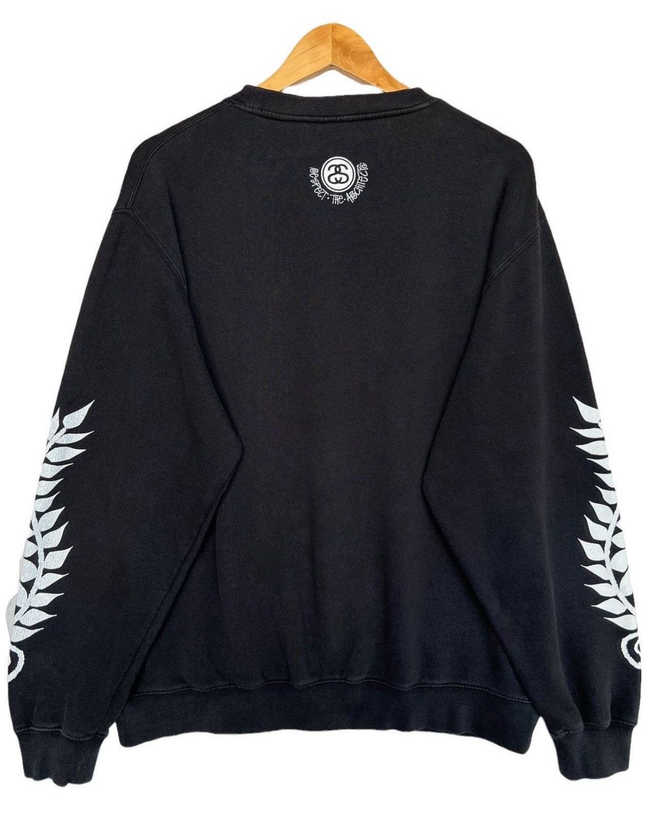 Stussy Vintage Stussy Skull Black Baggy Sweatshirt Large Size US L / EU 52-54 / 3 - 7 Thumbnail
