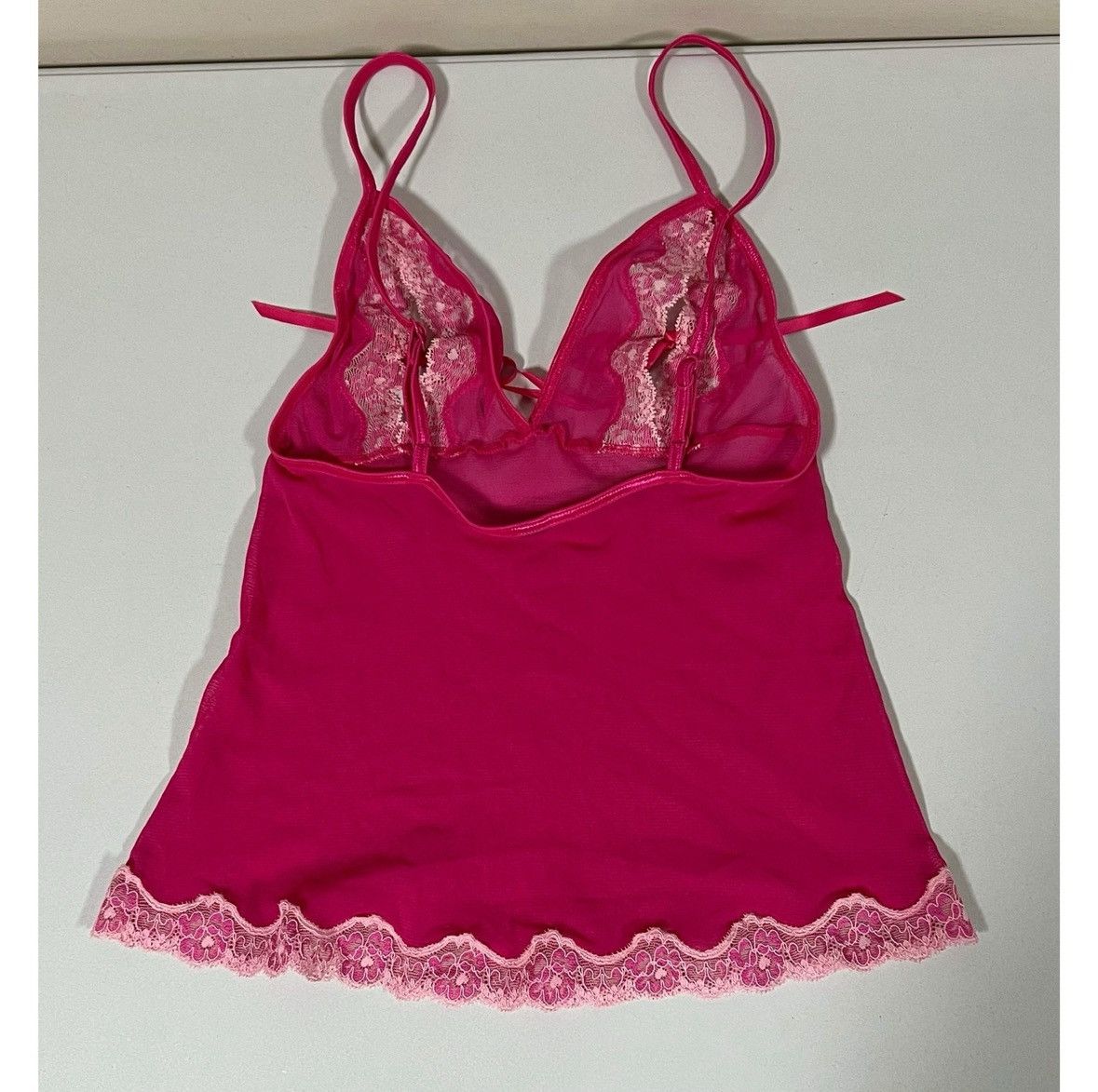 Victoria's Secret VS ‘Sexy Little Things’ Pink Lace Mesh Lingerie Top Size S 🩷 Size S / US 4 / IT 40 - 3 Thumbnail