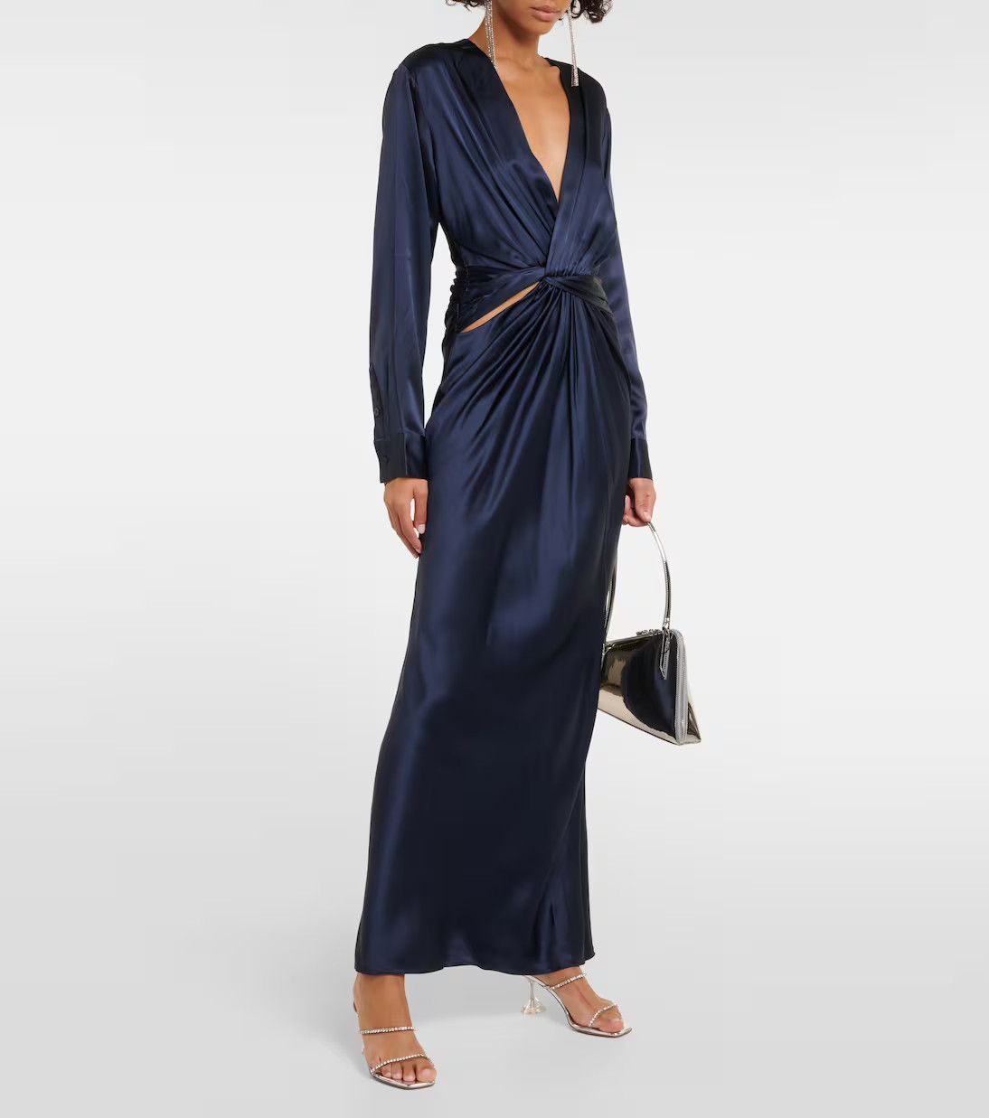 Christopher Esber o1mle0824 Triquetra Twist Dress in Blue Size L / US 10 / IT 46 - 2 Thumbnail