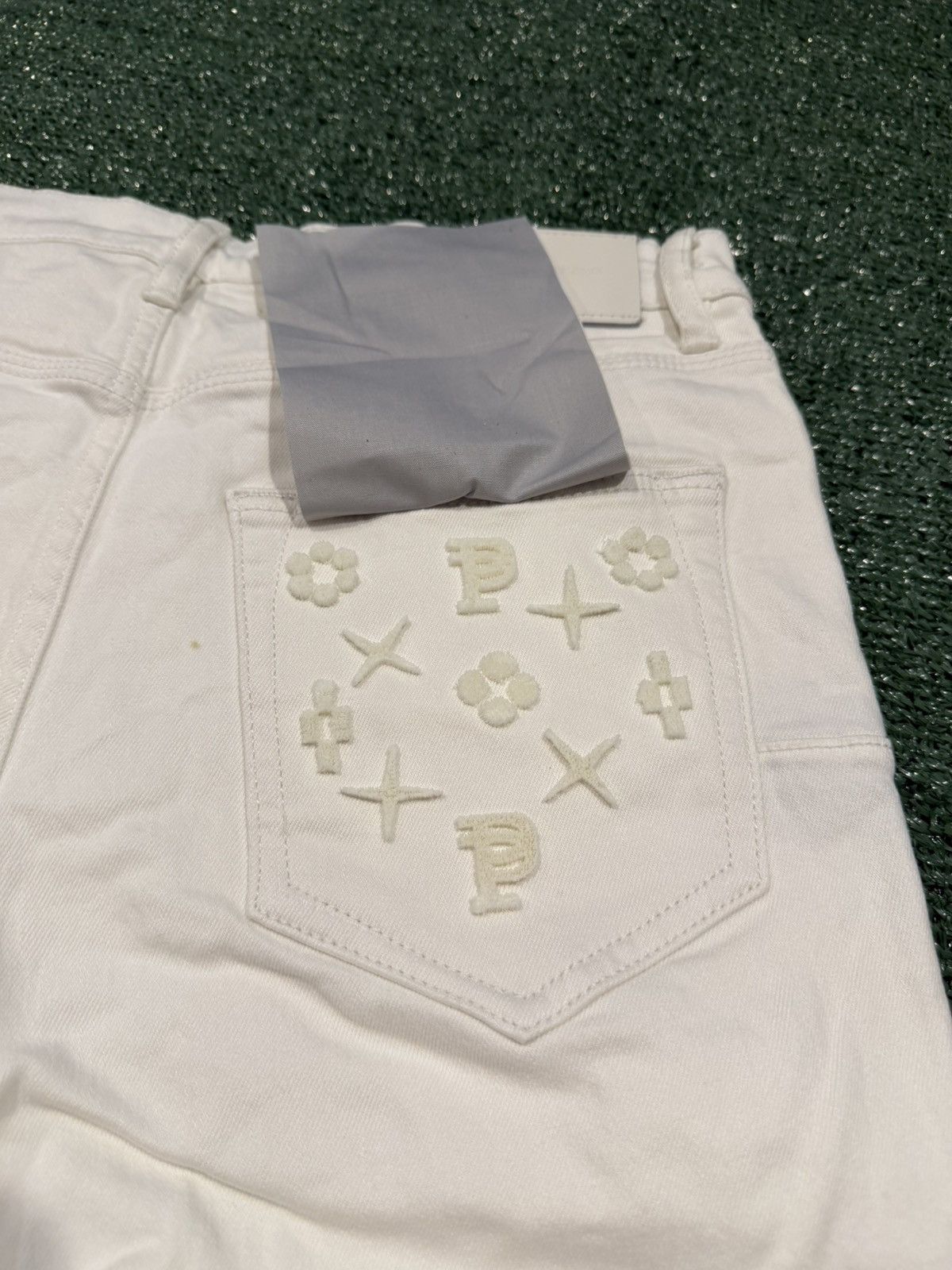 Purple Purple Brand White Monogram Jeans Size 32 Designer Denim Size US 32 / EU 48 - 10 Thumbnail