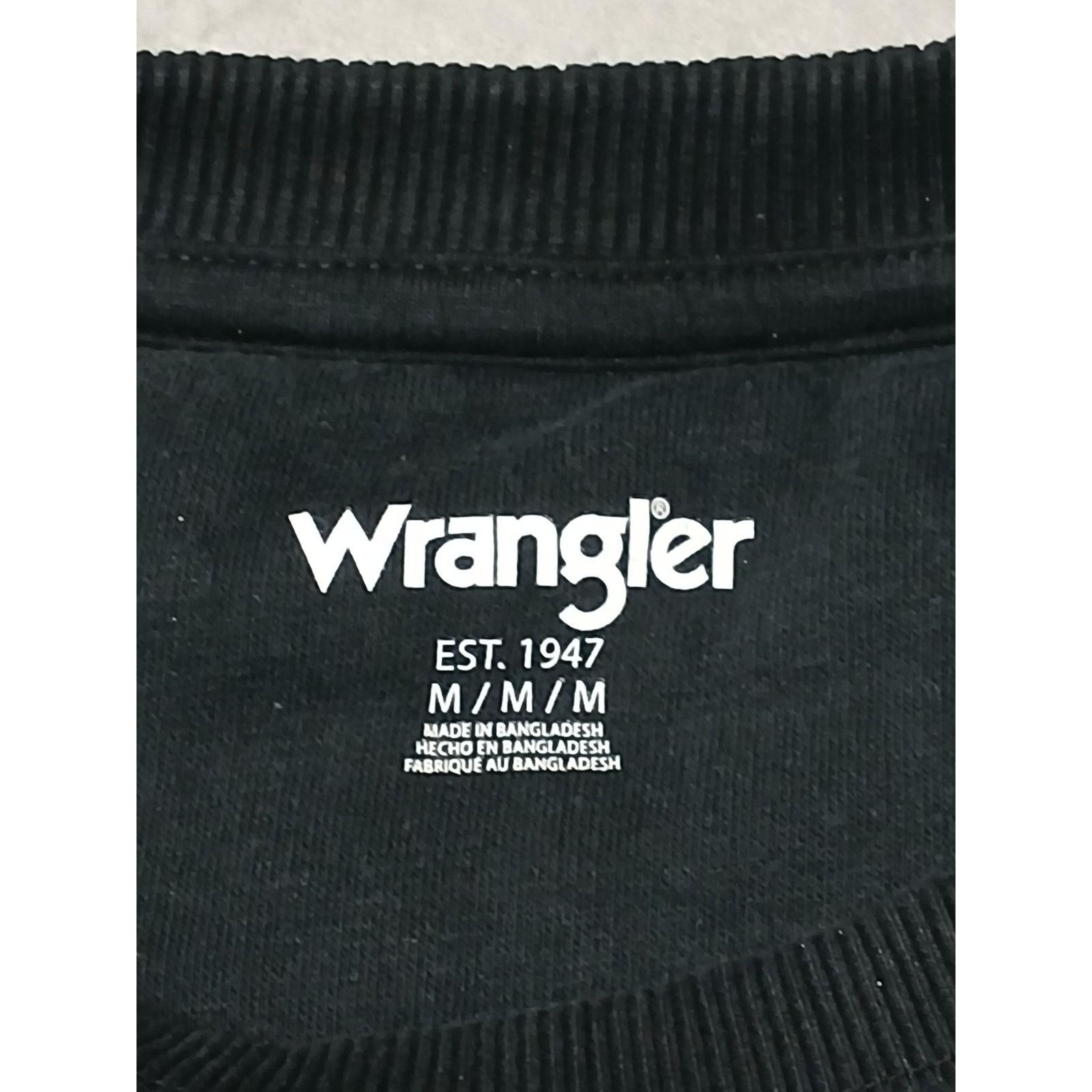 Wrangler Wrangler (Medium) Black Crew Neck Pullover Sweatshirt Size US M / EU 48-50 / 2 - 5 Thumbnail